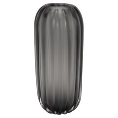 Hand-Blown Murano Cactus Vase in Grey Large