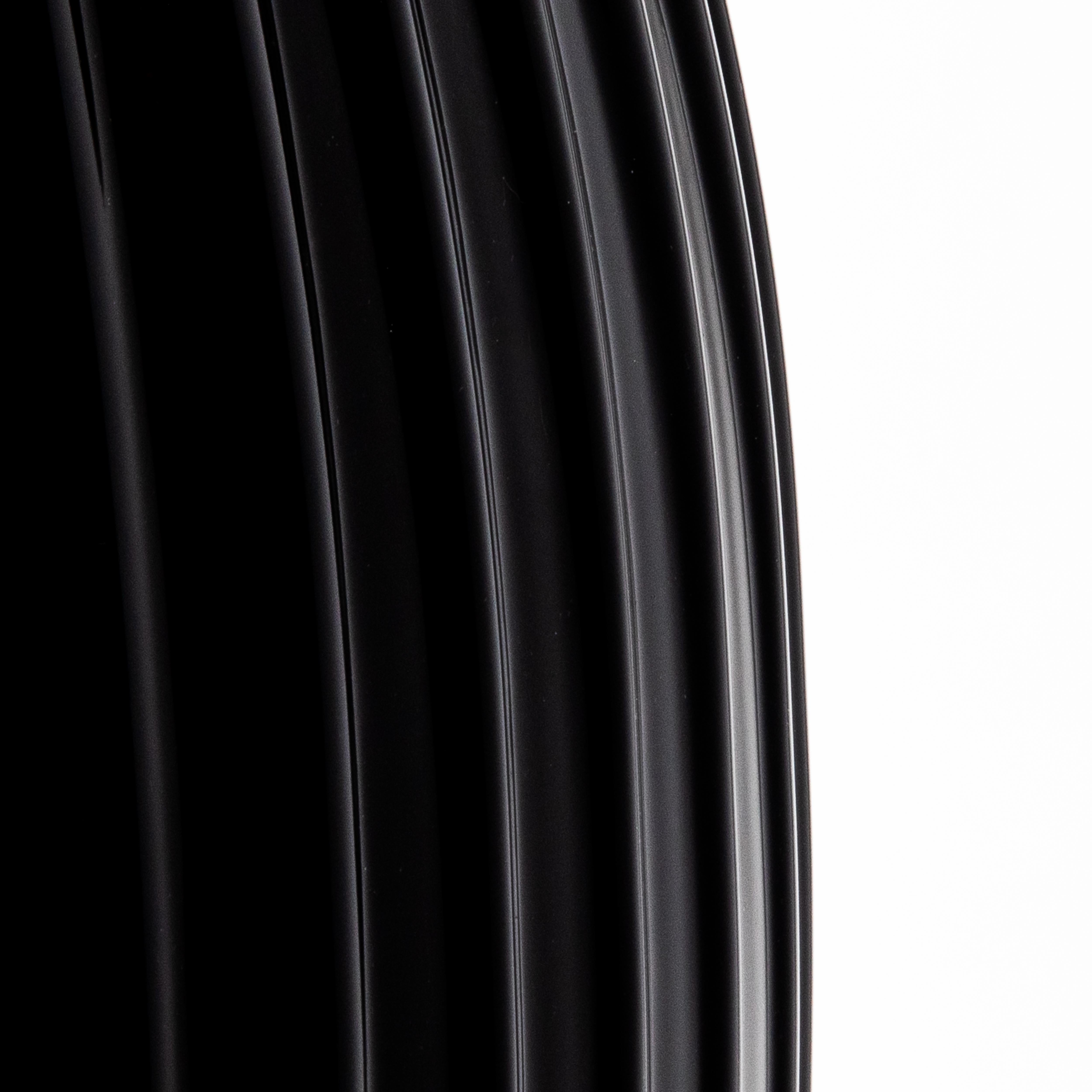 XXI secolo e contemporaneo Vaso moderno extra alto di Murano soffiato a mano in nero onice in vendita