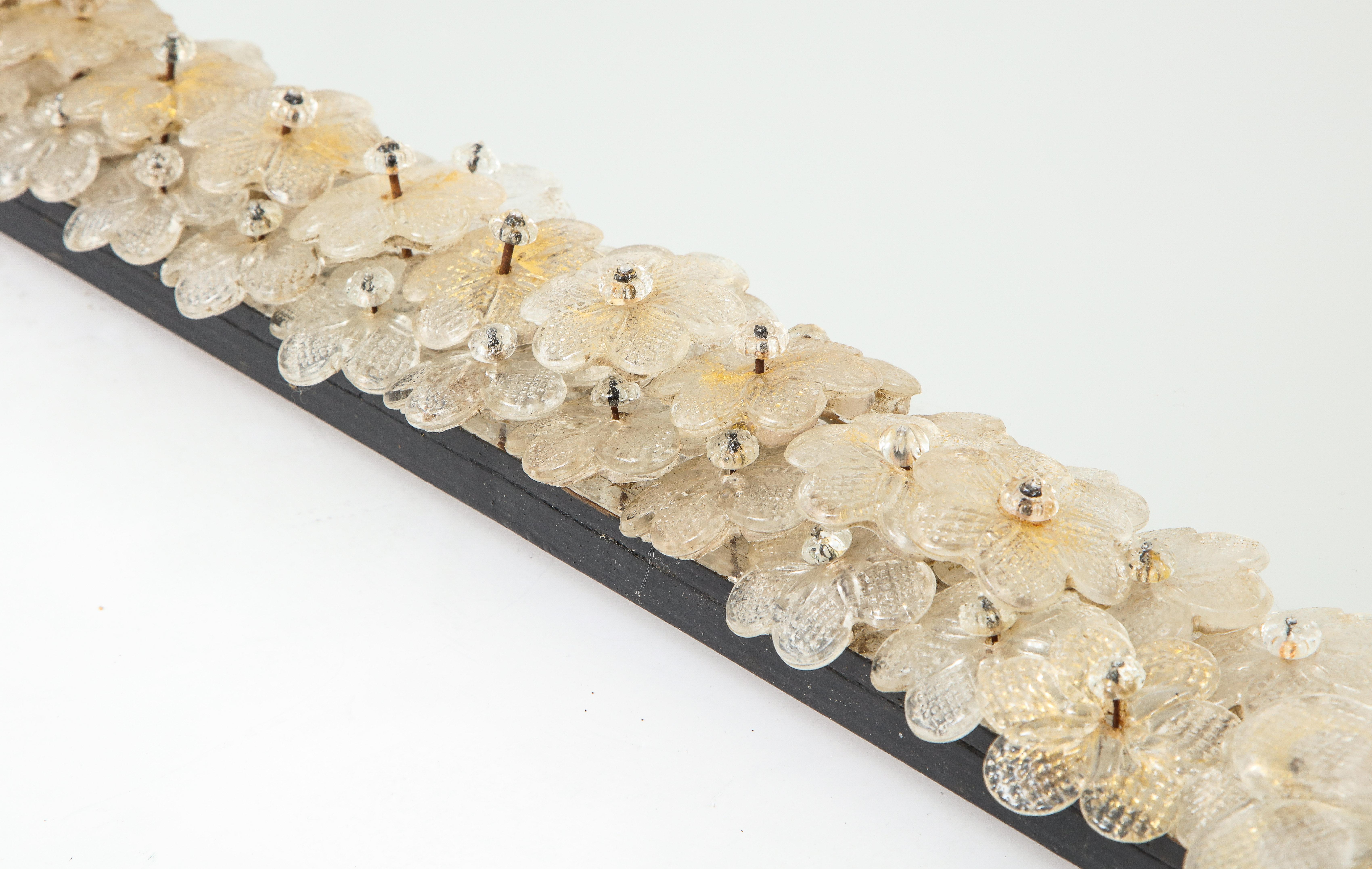Hand Blown Murano Glass 1950s Wall Mirror 4