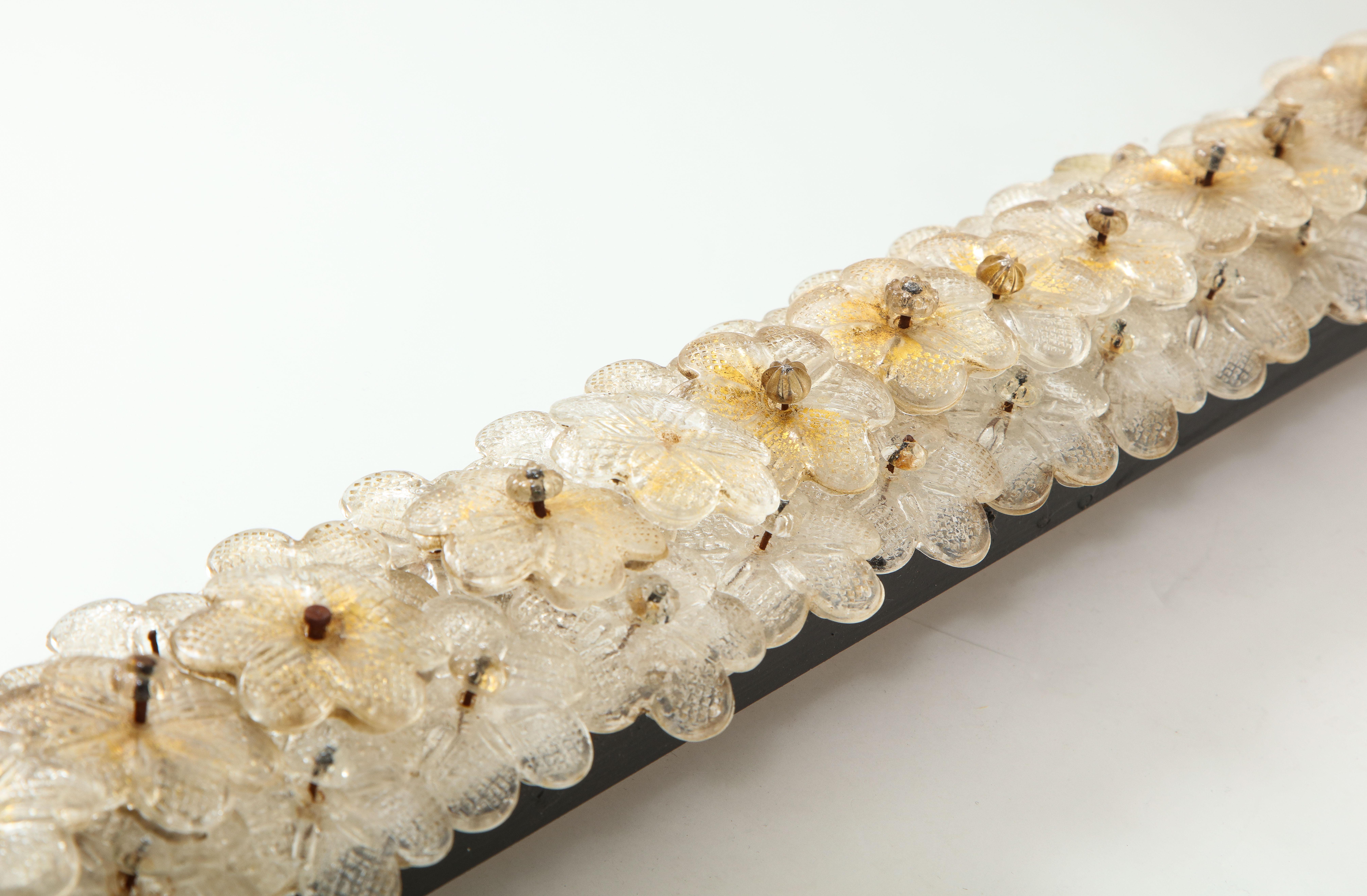 Hand Blown Murano Glass 1950s Wall Mirror 5