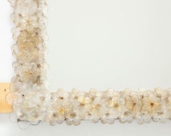Hand Blown Murano Glass 1950s Wall Mirror