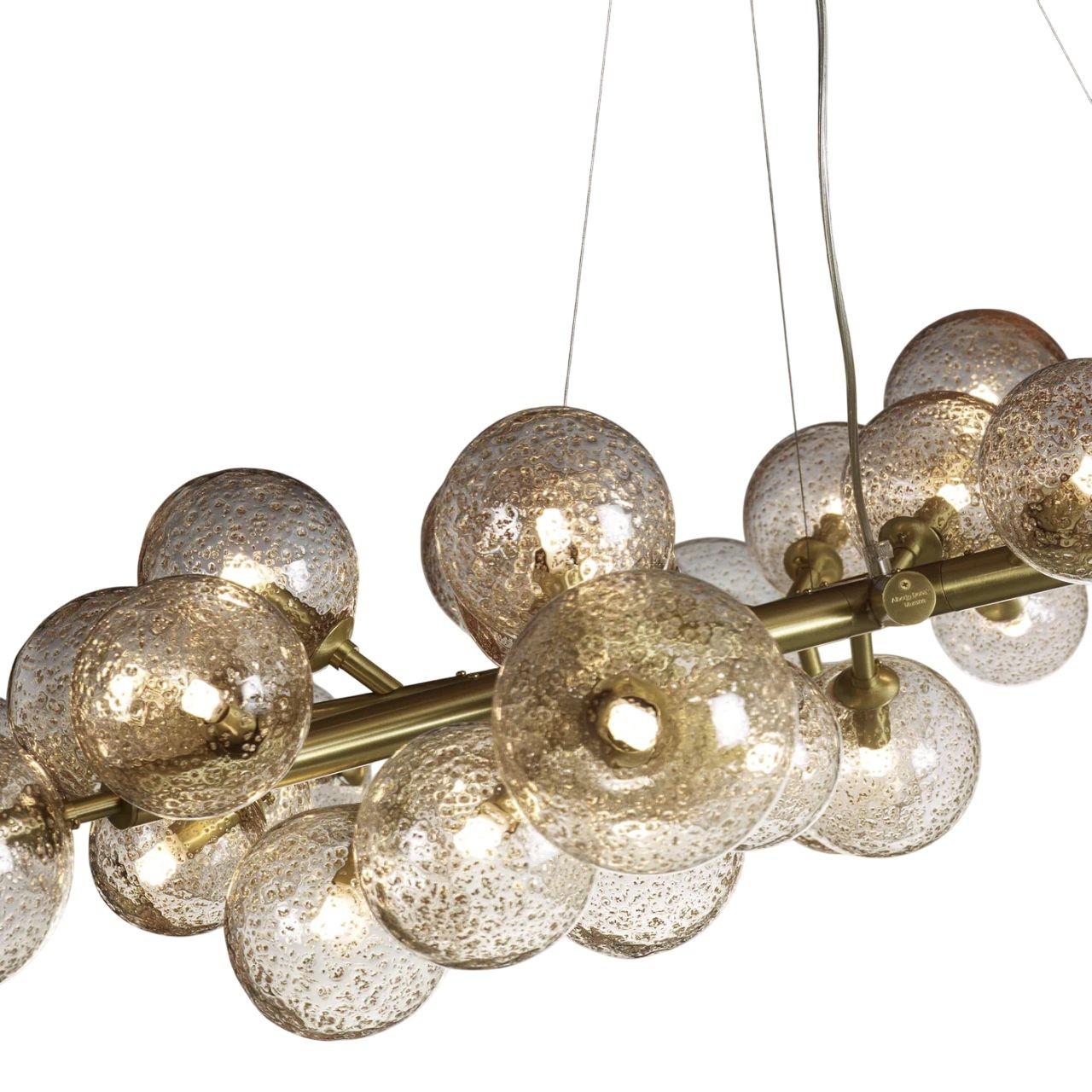 Hand-Blown Murano Glass Mimosa Chandelier Signed by Maestro Alberto Donà. In Excellent Condition For Sale In Los Angeles, CA