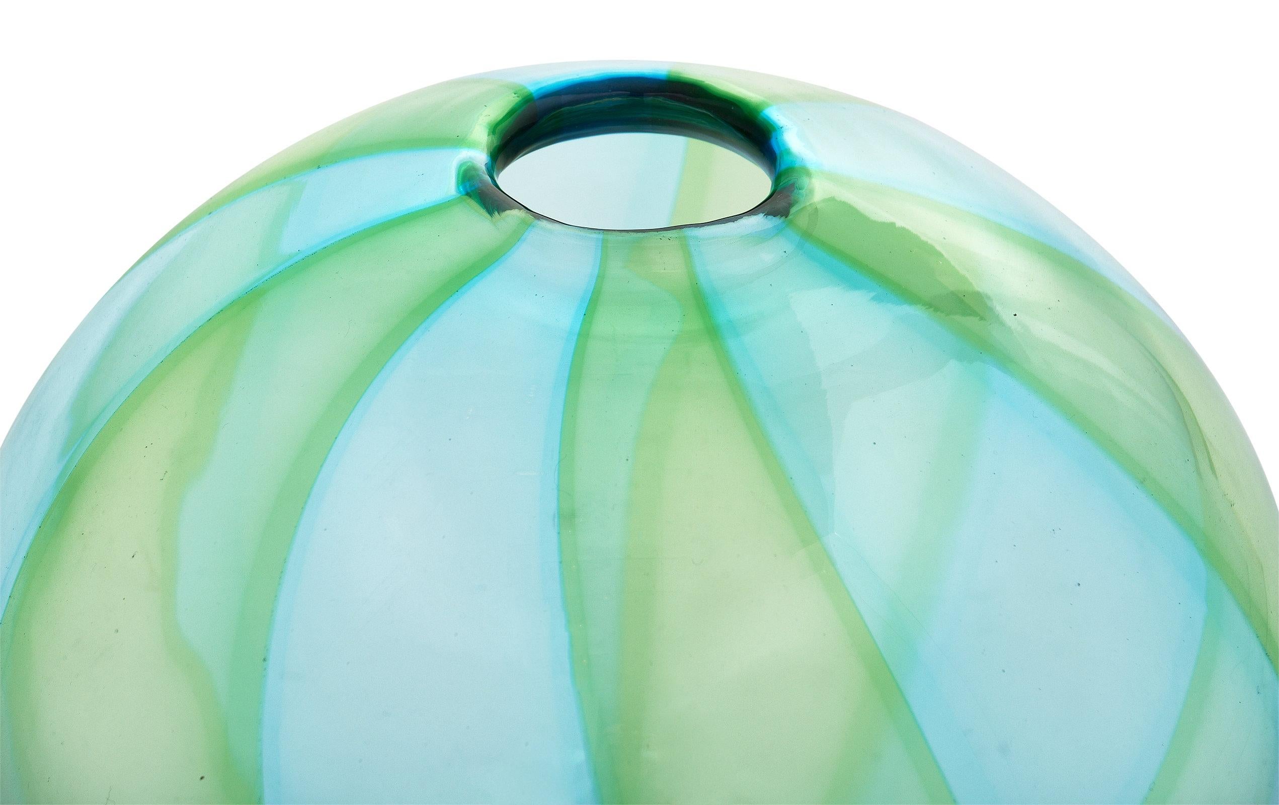 Late 20th Century Hand-Blown Murano Glass Pair For Sale
