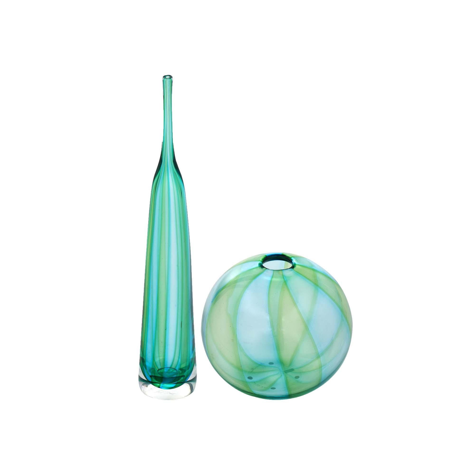 Hand-Blown Murano Glass Pair For Sale 1