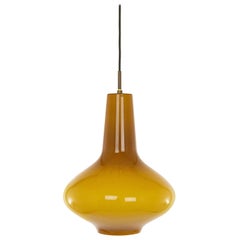 Hand Blown Murano Glass Pendant by Massimo Vignelli for Venini, 1950s