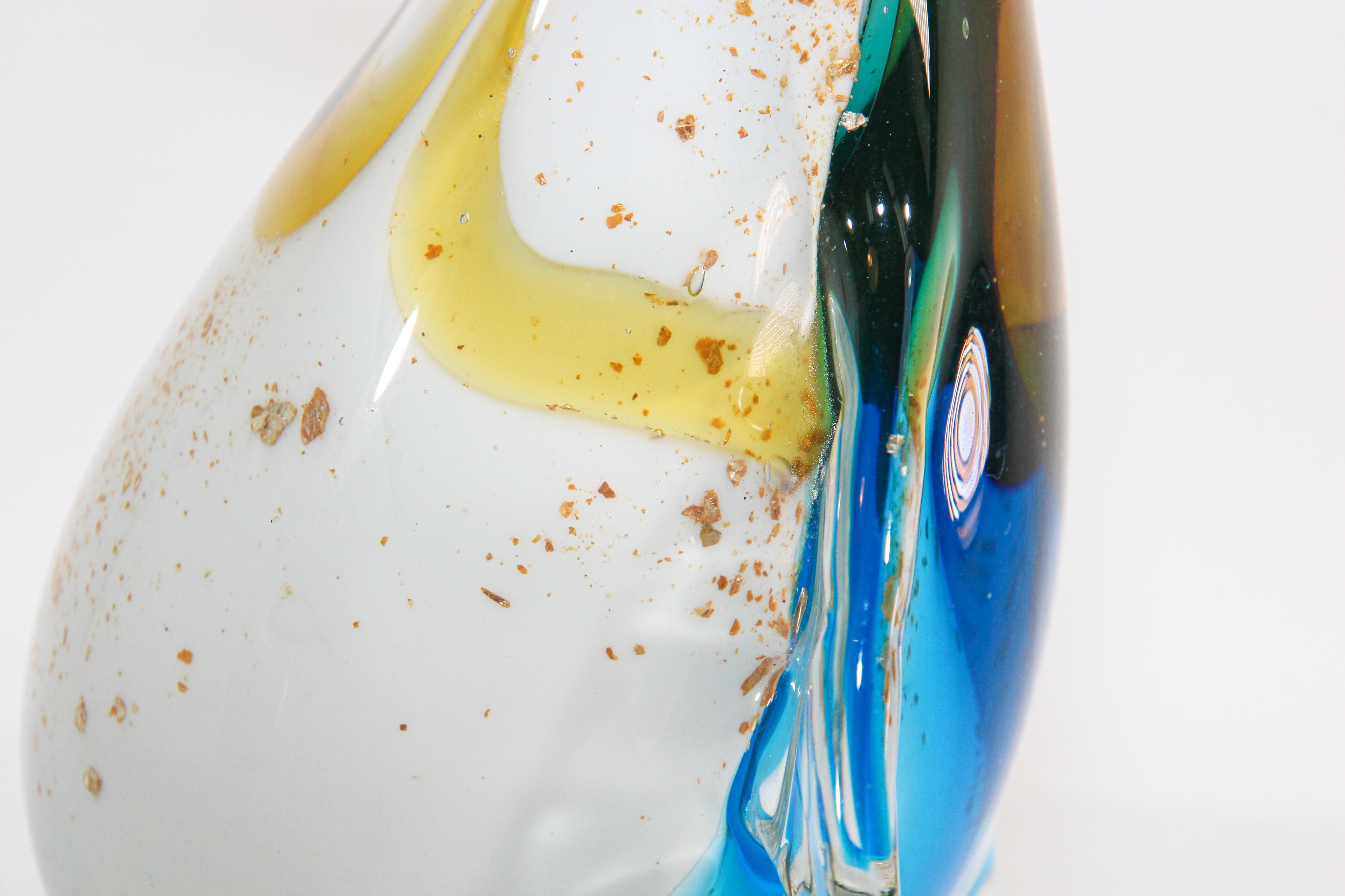 Murano Glass Hand Blown Penguin Sculpture For Sale 2