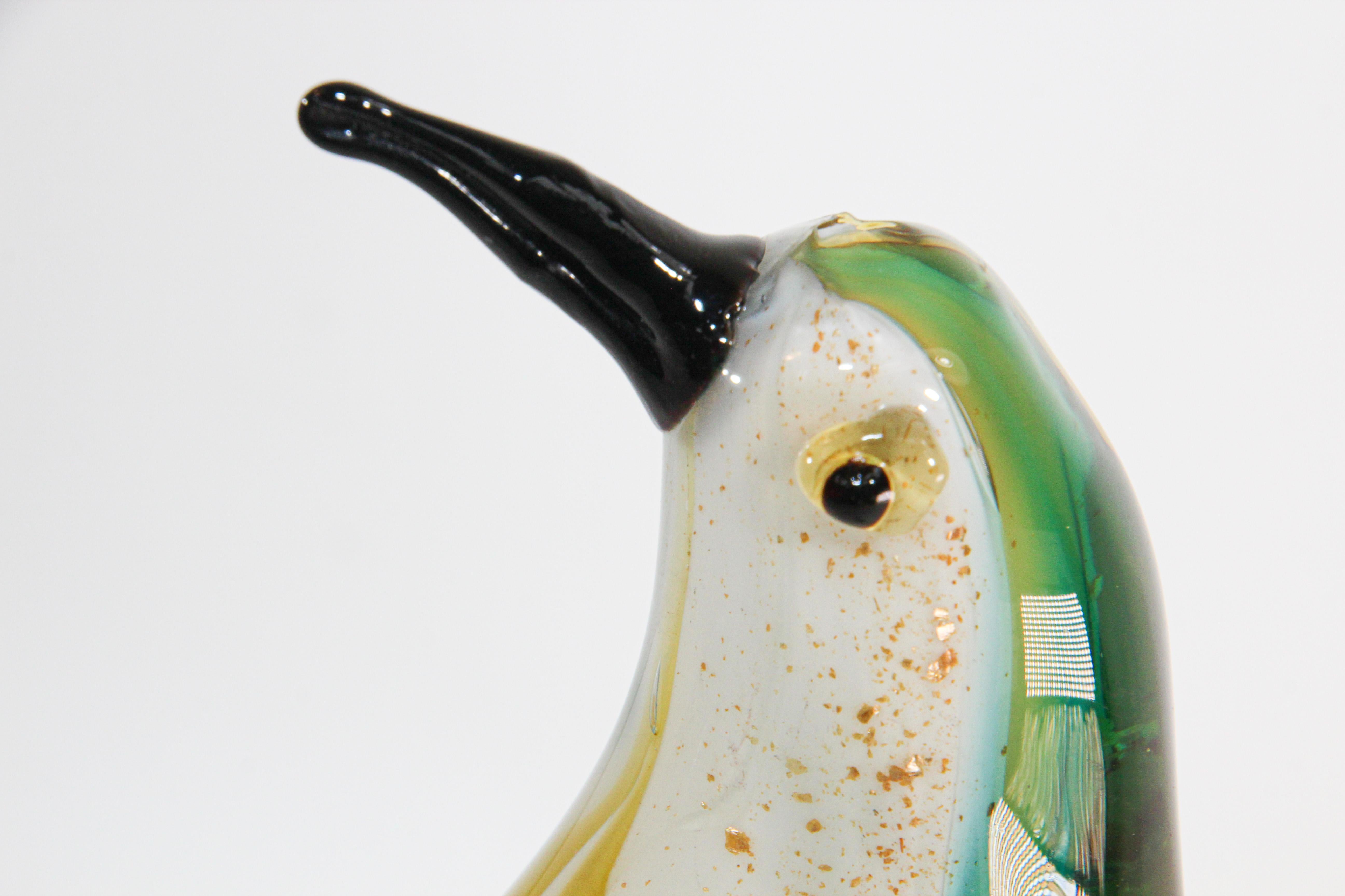 Murano Glass Hand Blown Penguin Sculpture For Sale 7