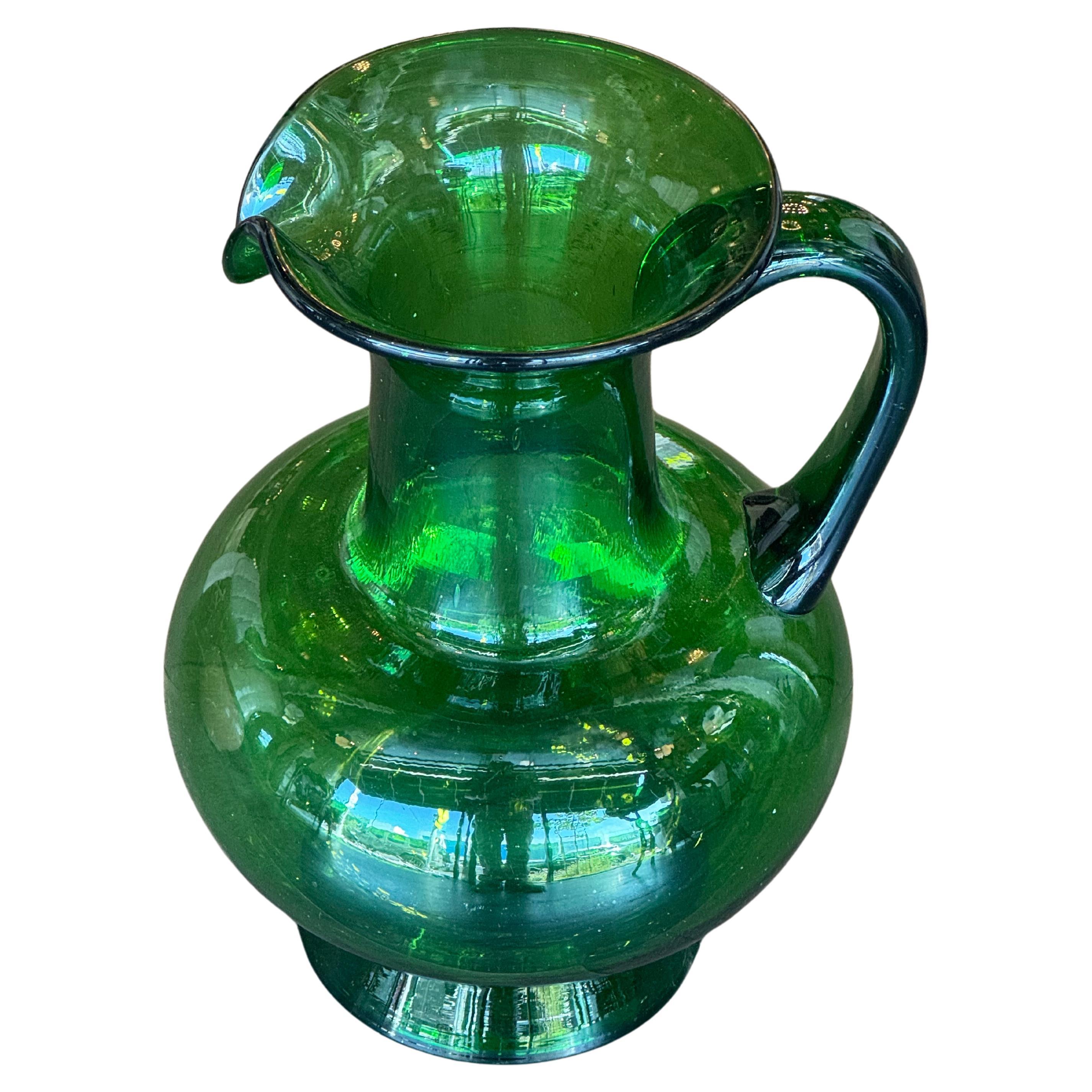 Hand Blown Murano Glass Pitcher, 1950's