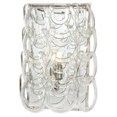 Hand-Blown Murano Glass Sconce by Angelo Mangiarotti for Vistosi
