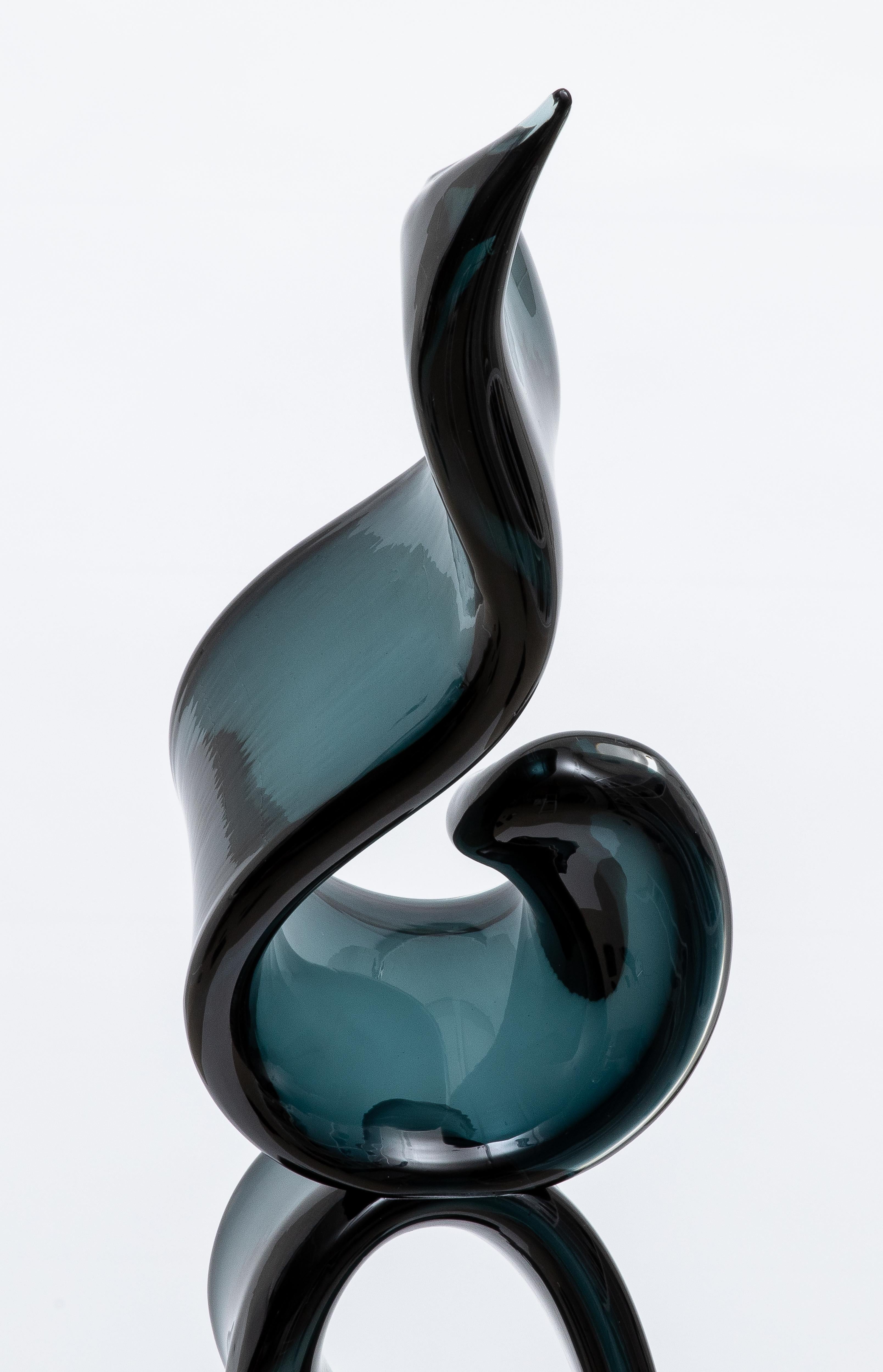Scultura in vetro di Murano soffiato a mano 