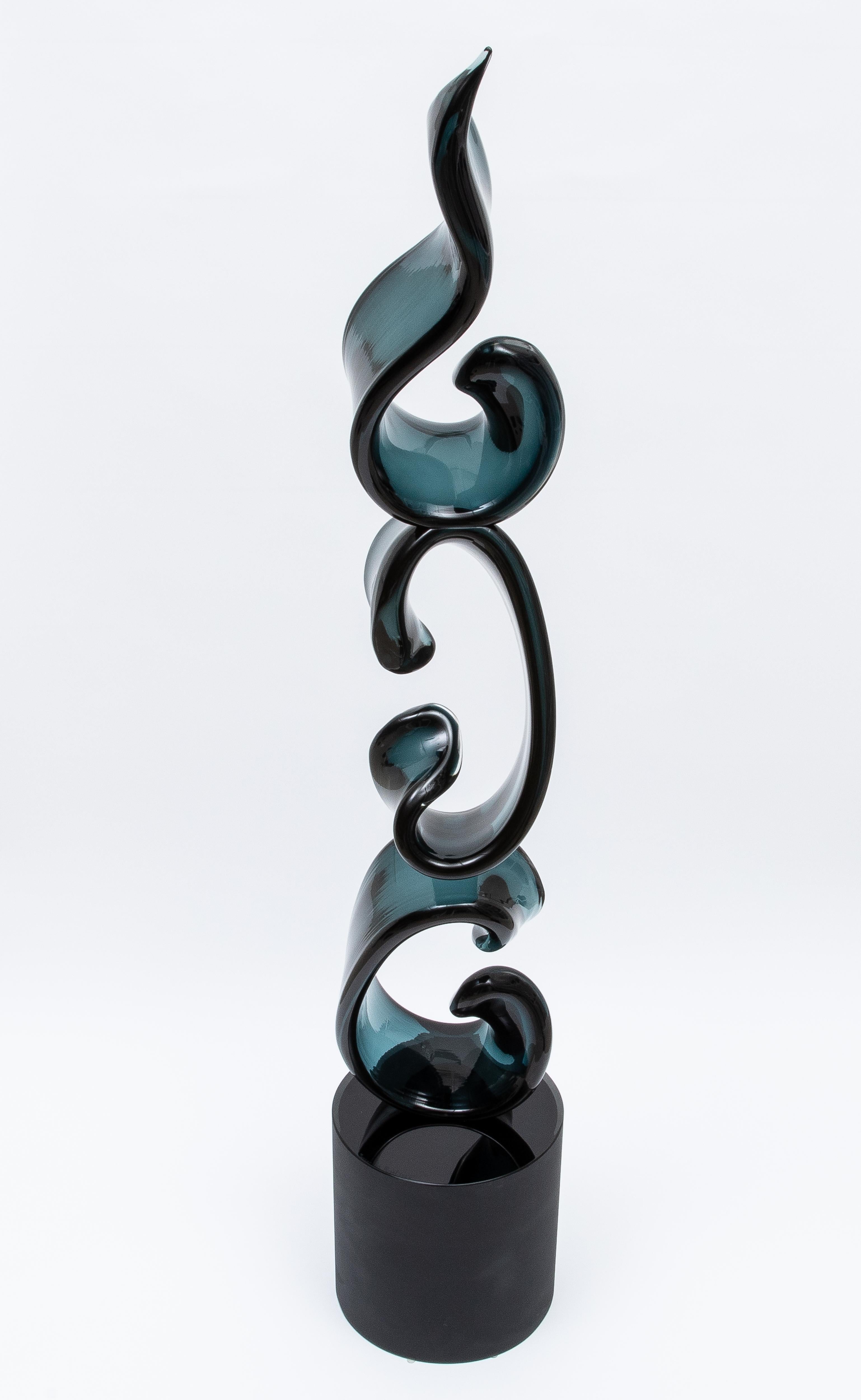 Scultura in vetro di Murano soffiato a mano 