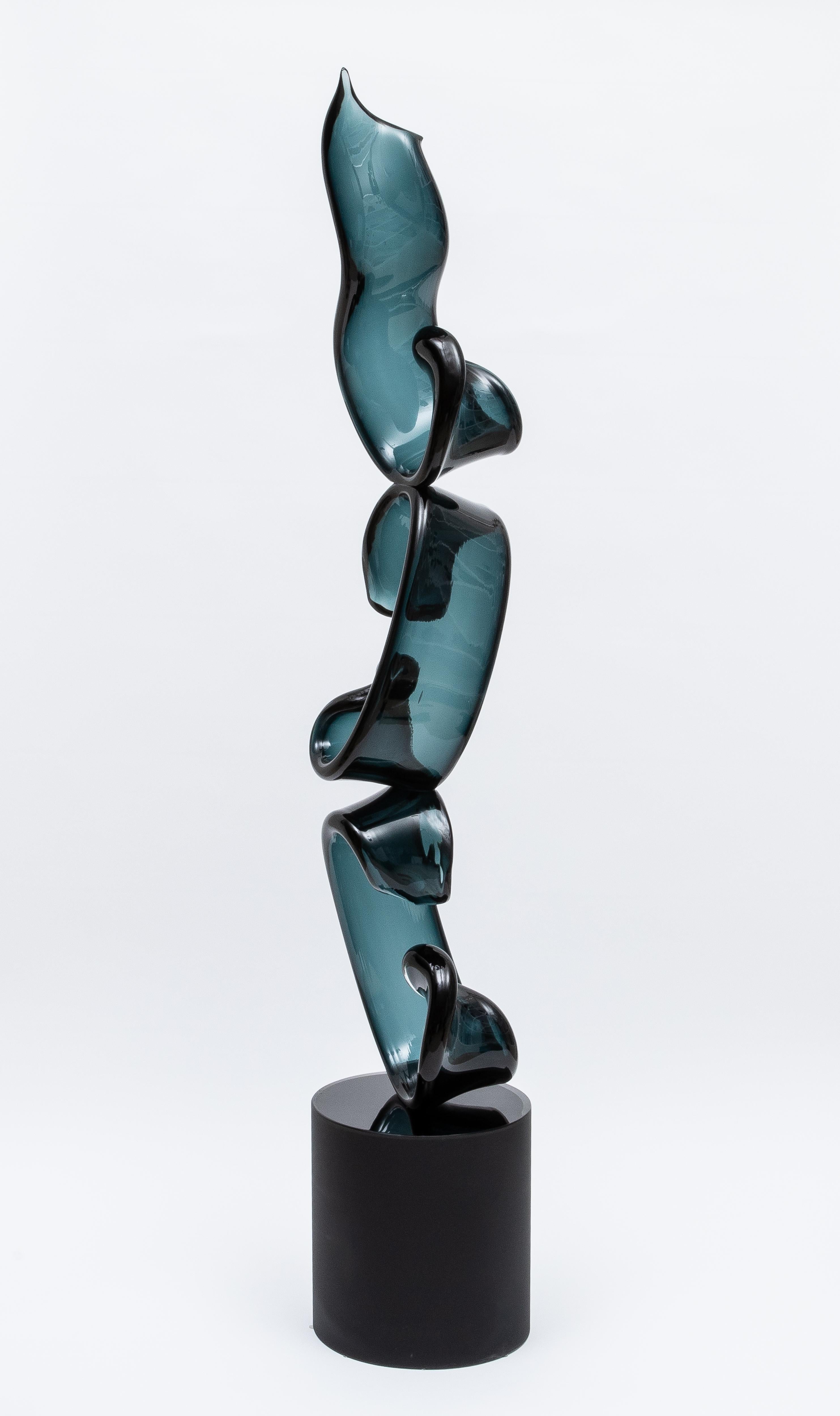 Scultura in vetro di Murano soffiato a mano 
