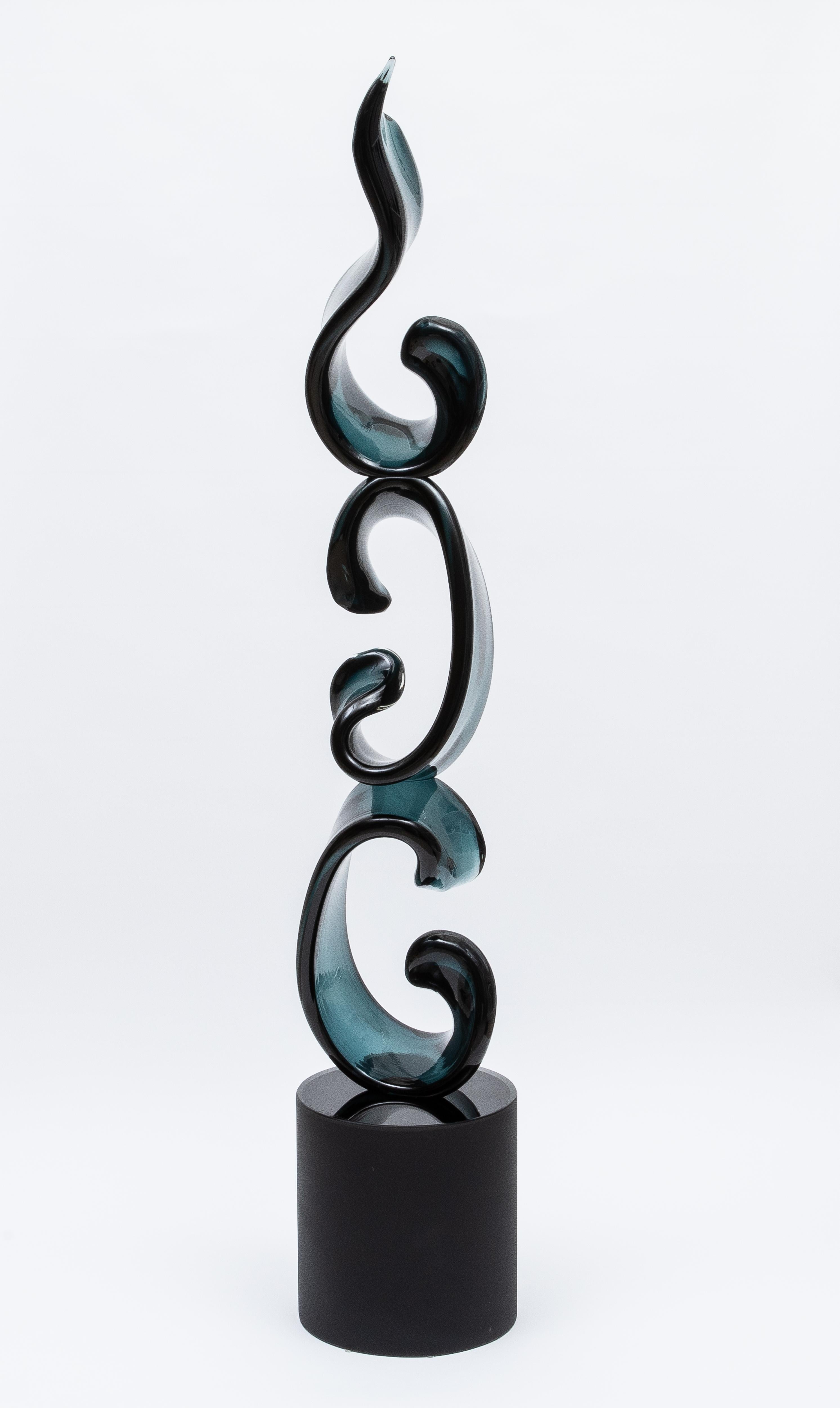 Scultura in vetro di Murano soffiato a mano 