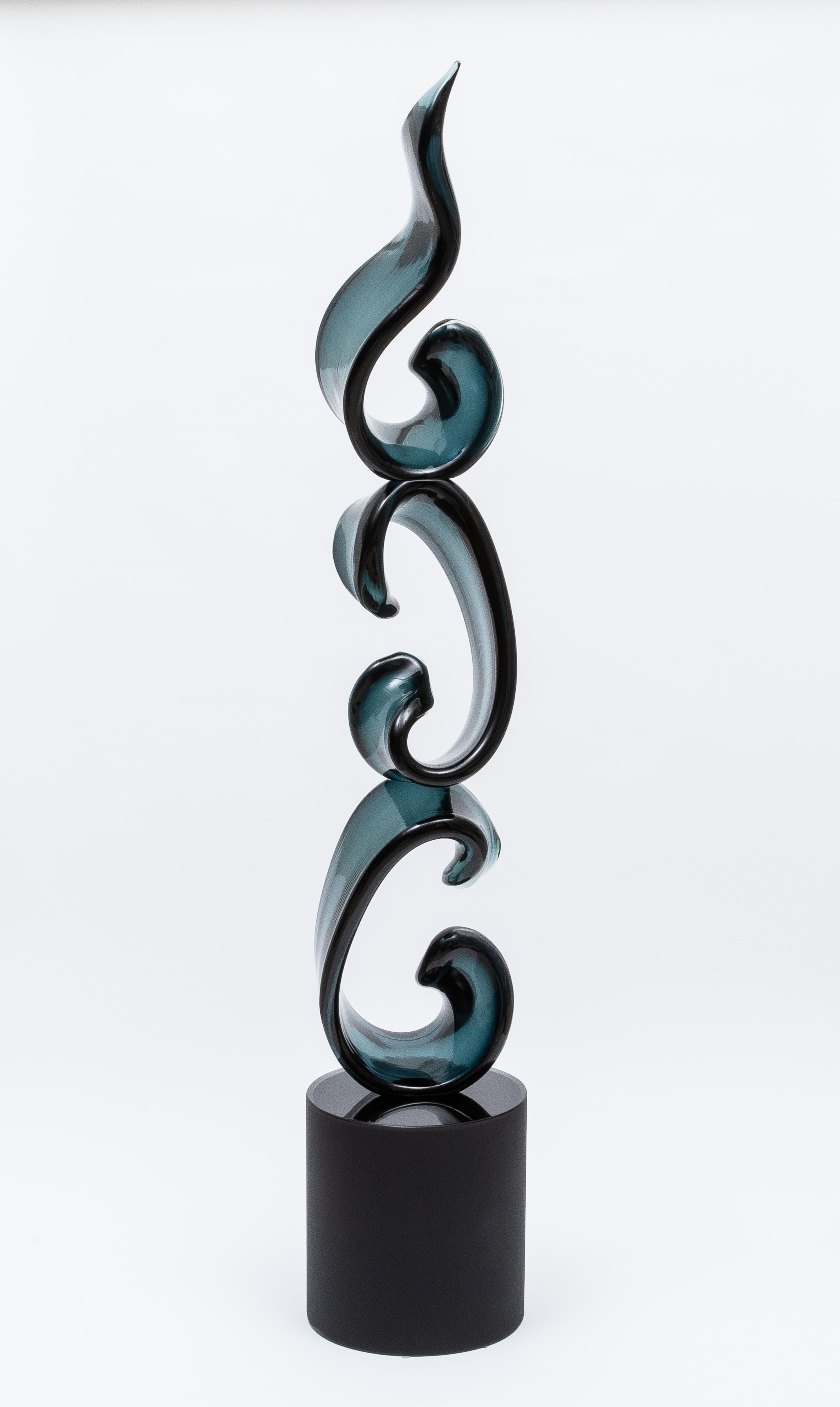 Moderno Scultura in vetro di Murano soffiato a mano 