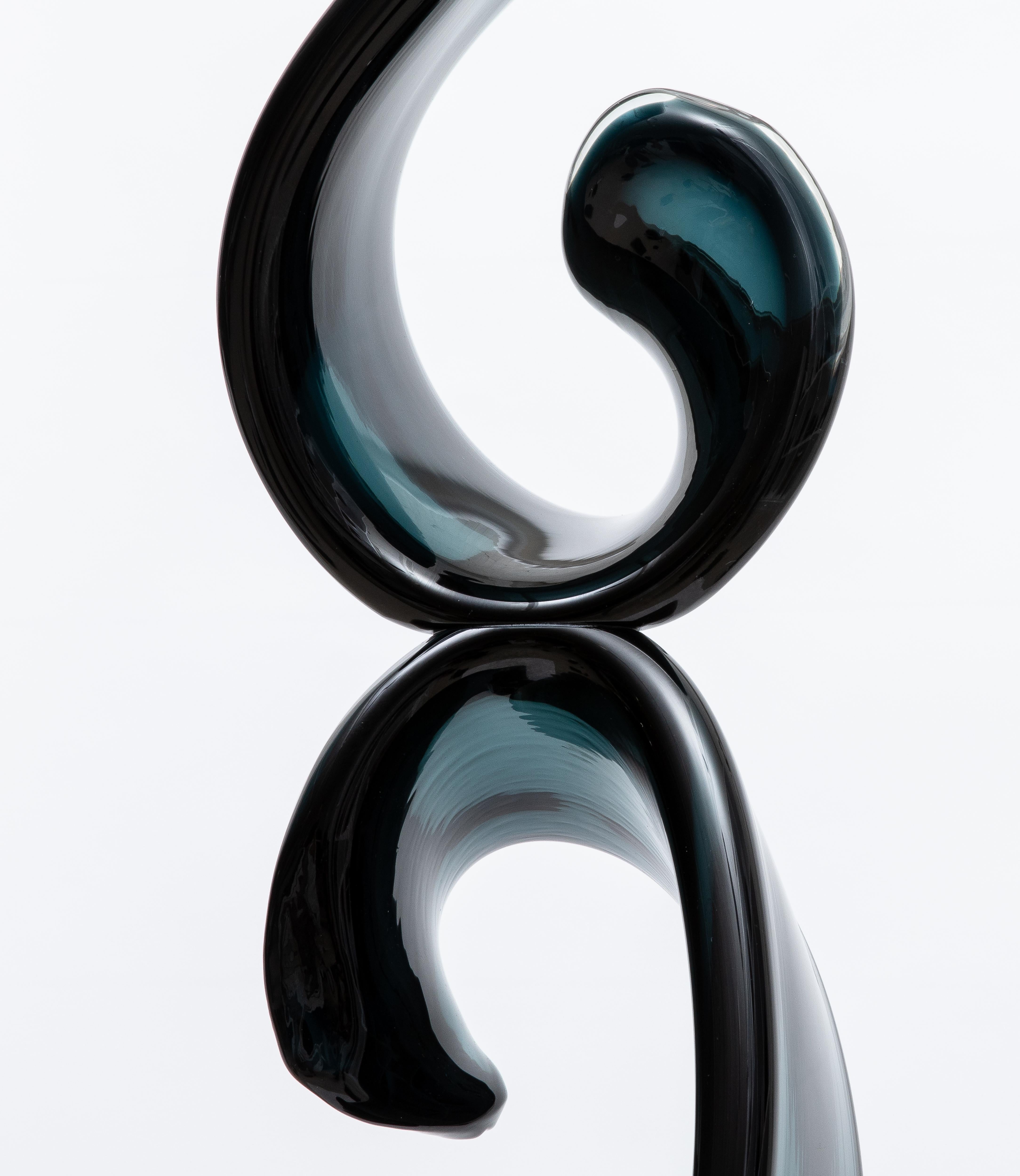 Scultura in vetro di Murano soffiato a mano 