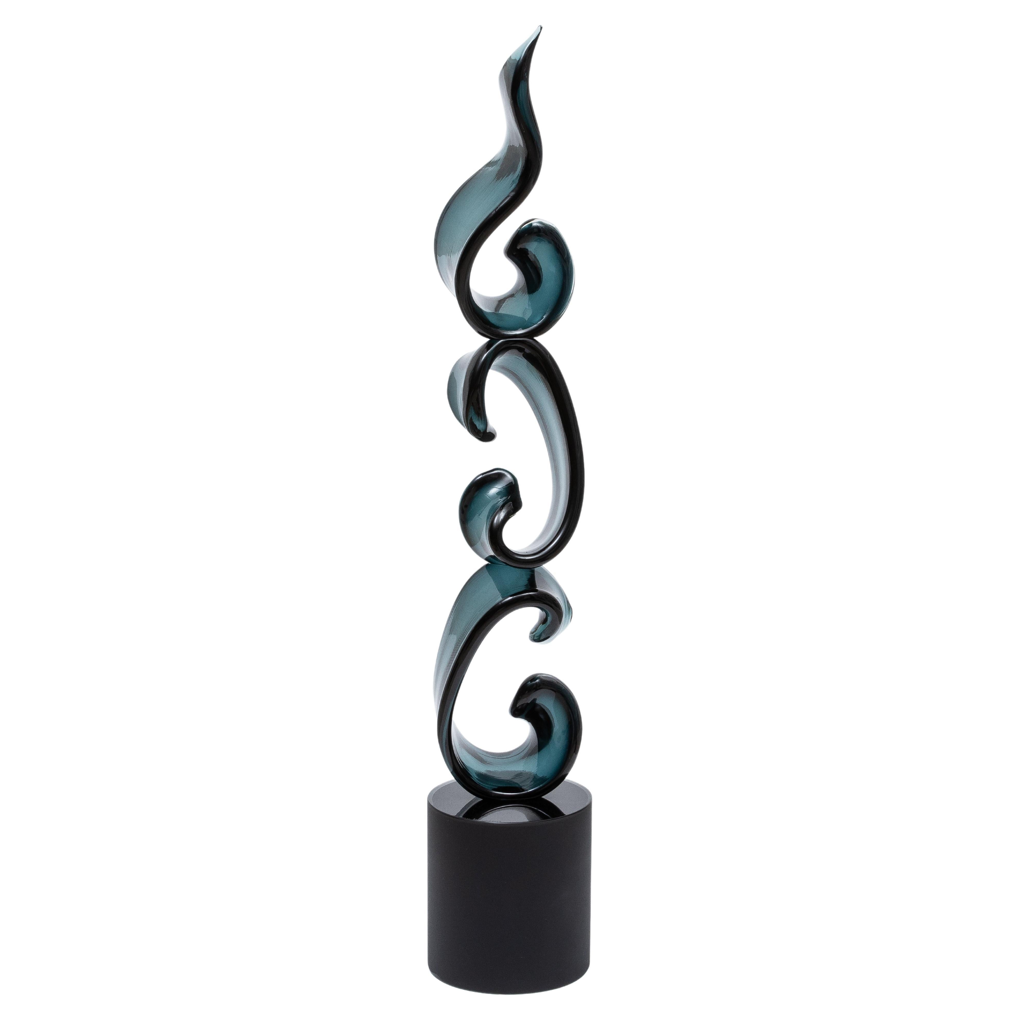 Escultura de Cristal de Murano Soplado a Mano "La Triple Cinta"
