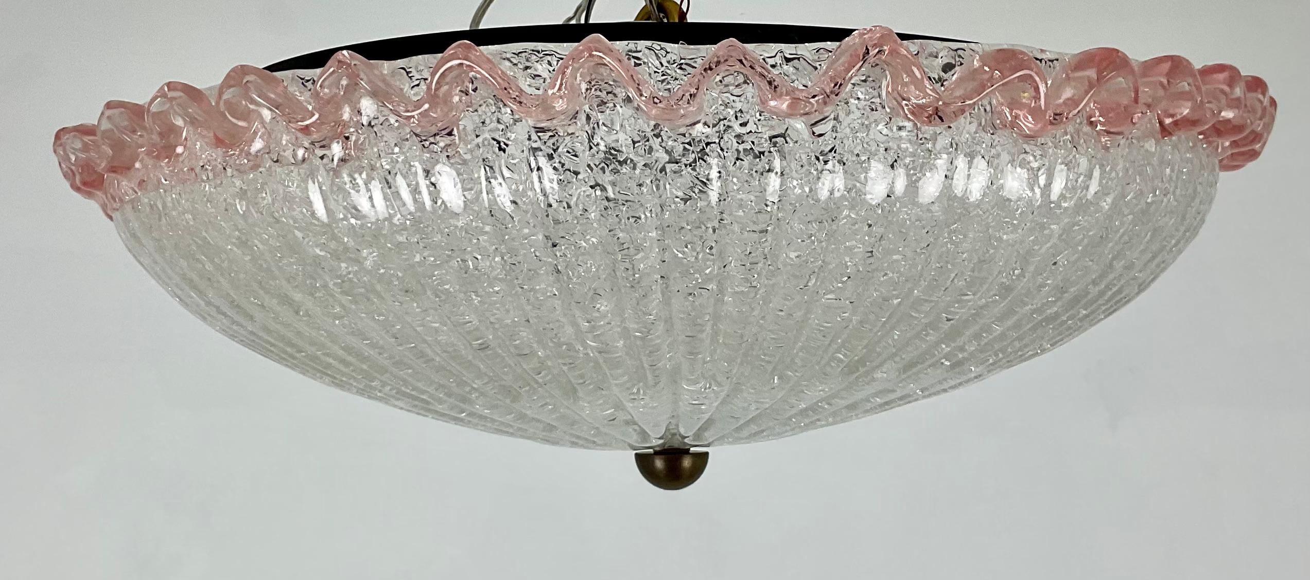 Empire Semi-lampe en verre soufflé de Murano en vente
