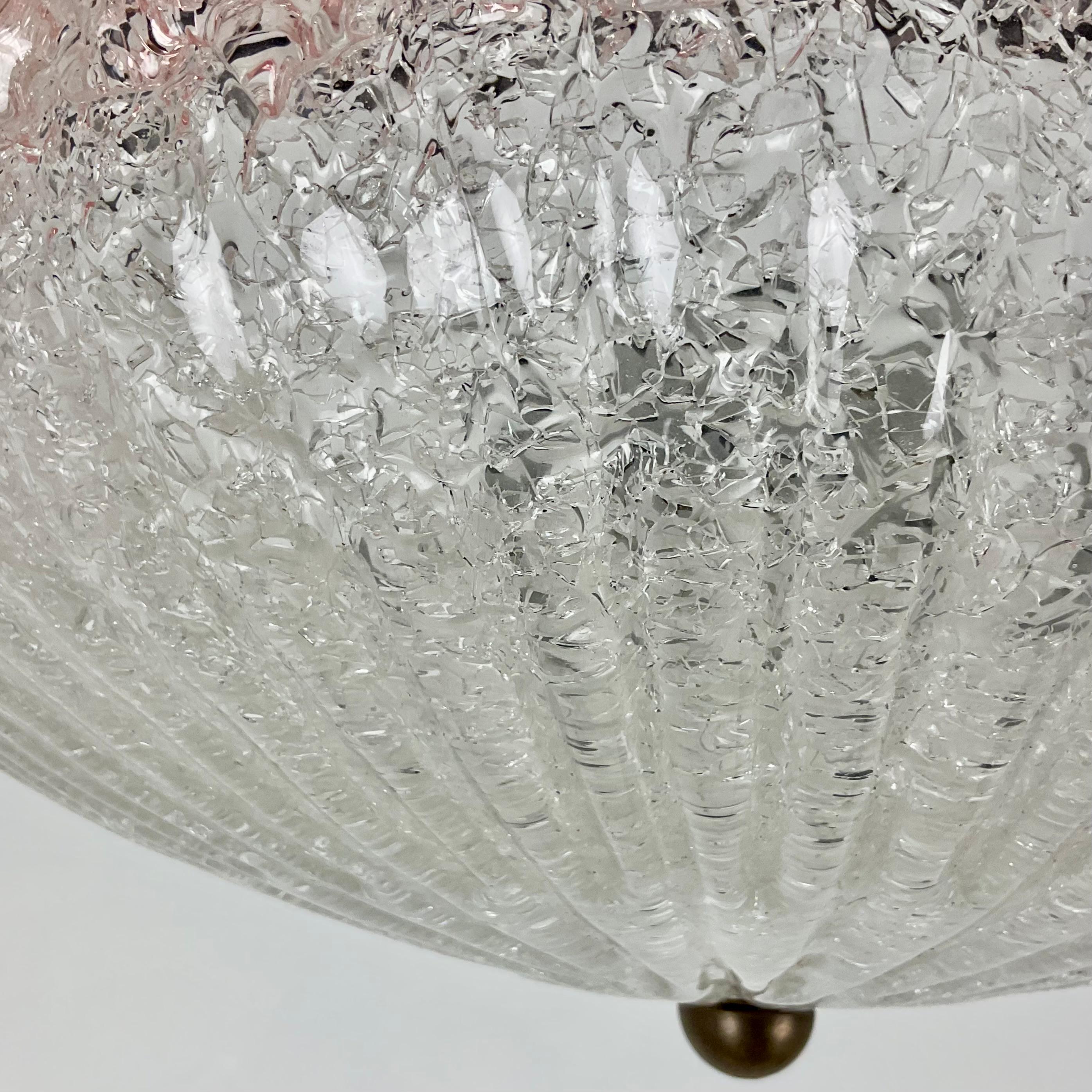 italien Semi-lampe en verre soufflé de Murano en vente