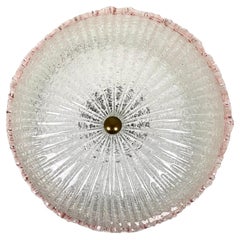 Semiplafón de cristal de Murano soplado a mano