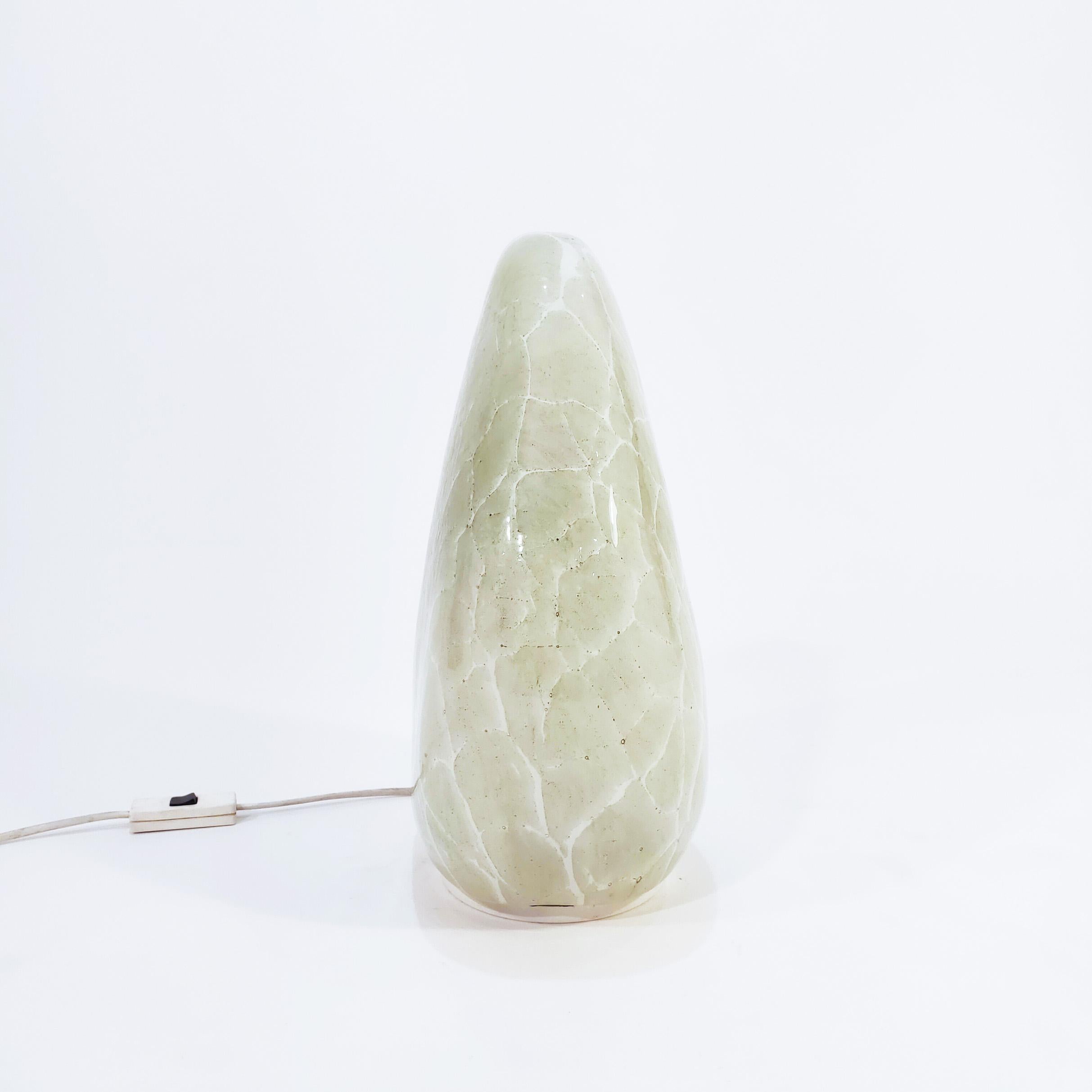 Space Age Hand-blown murano glass table lamp in the style of Toni Zuccheri, Italy, 1970s For Sale
