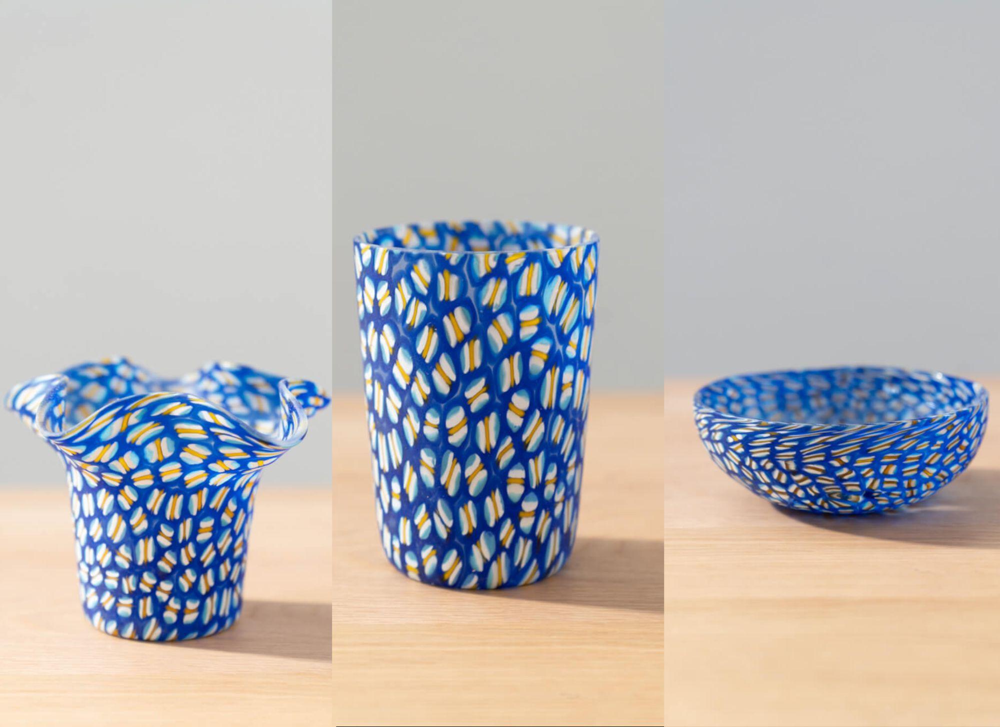 Set de lampes de table en verre de Murano soufflé à la main - années 1990 en vente 10