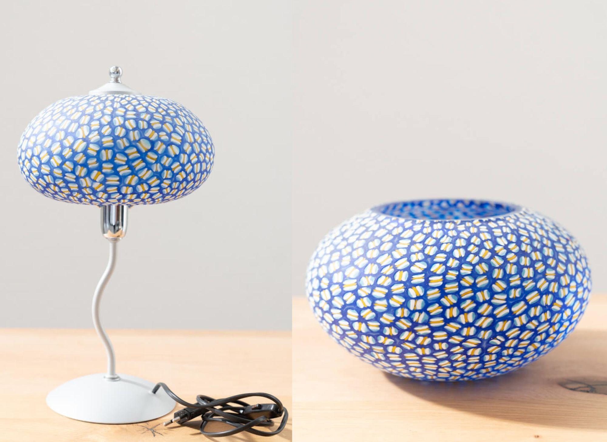 Set de lampes de table en verre de Murano soufflé à la main - années 1990 en vente 11