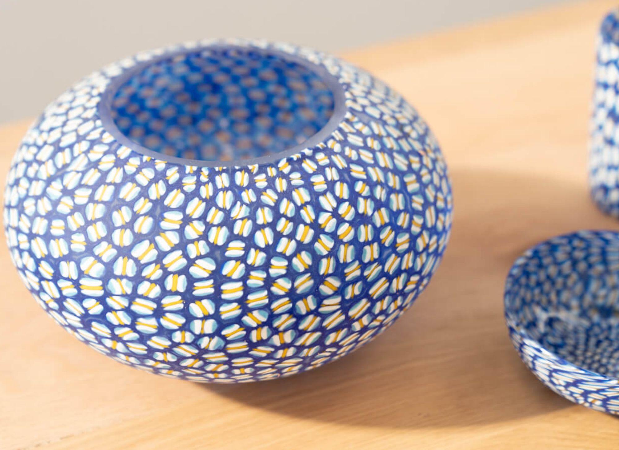Verre de Murano Set de lampes de table en verre de Murano soufflé à la main - années 1990 en vente