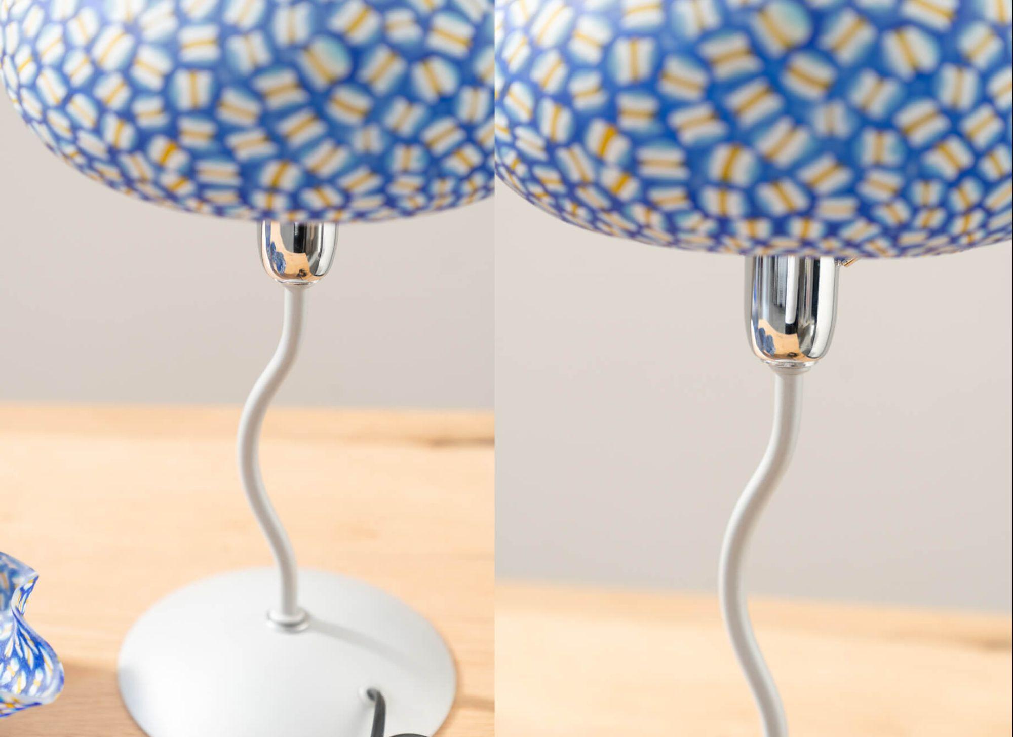 Set de lampes de table en verre de Murano soufflé à la main - années 1990 en vente 2