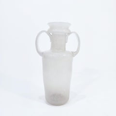 Hand-blown murano glass vase attributed to Flavio Poli, Italy, 1940s