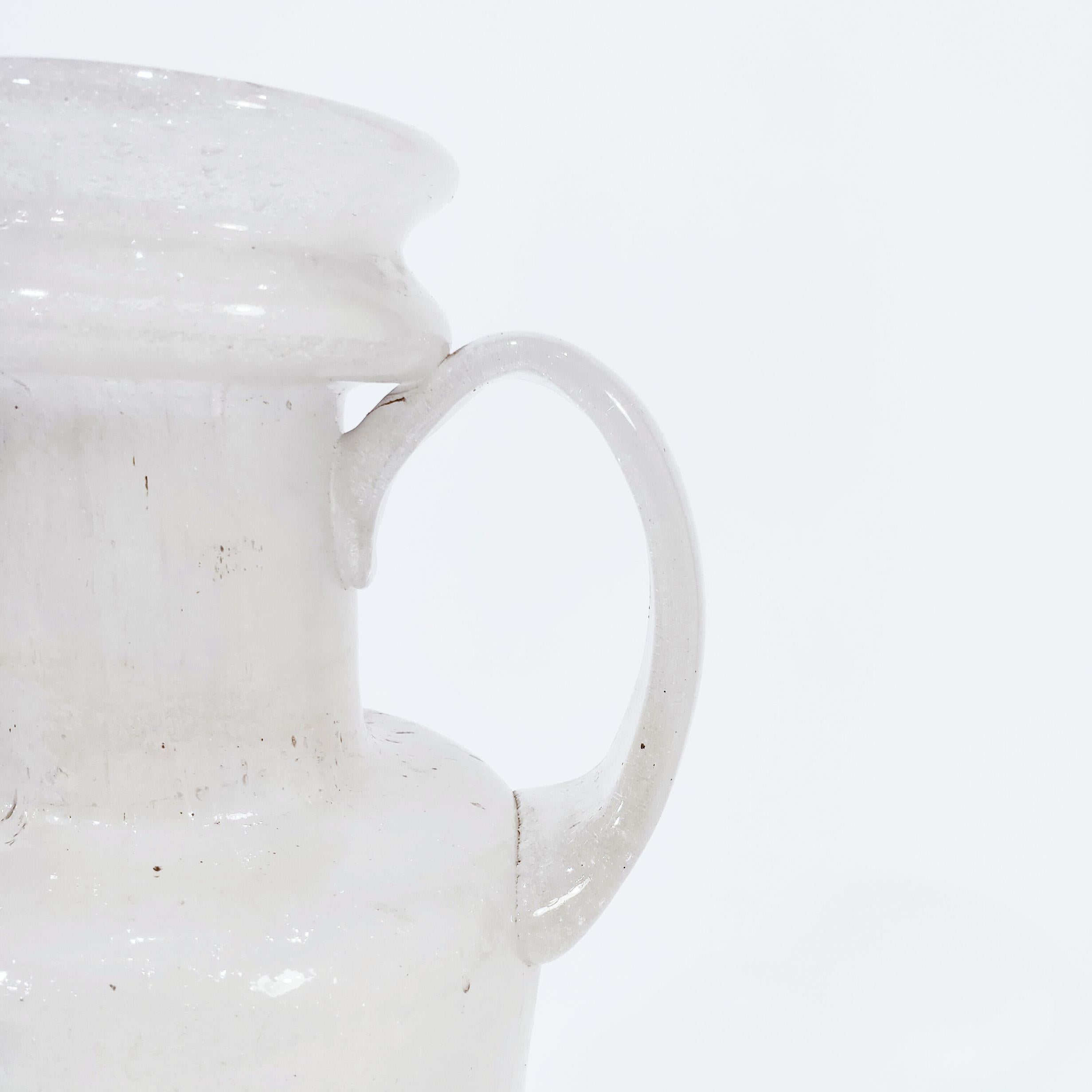Hand-blown murano glass vase attributed to Flavio Poli, Italy, 1940s In Excellent Condition For Sale In SANT ADRIÀ DE BESÒS, ES