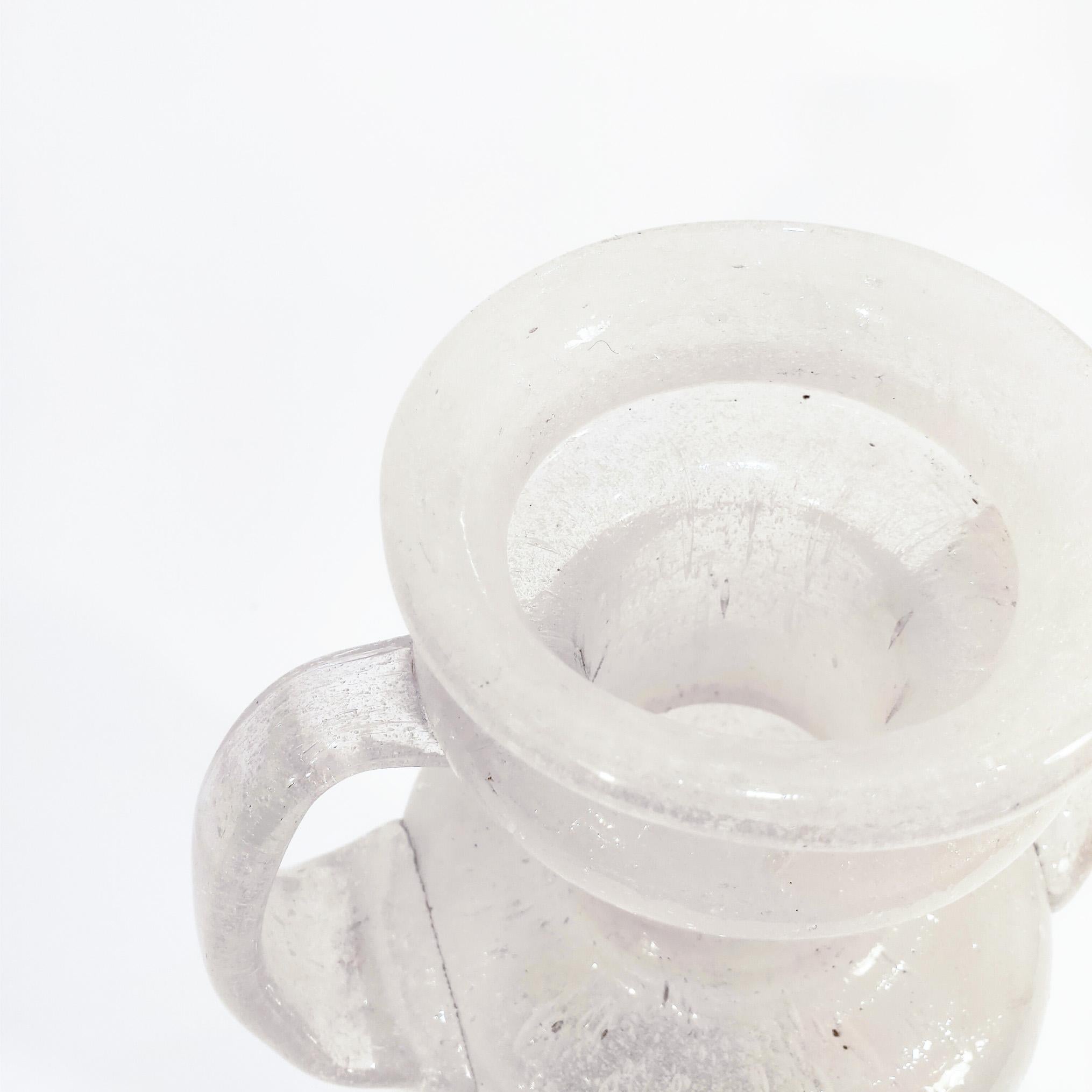 Mid-20th Century Hand-blown murano glass vase attributed to Flavio Poli, Italy, 1940s For Sale