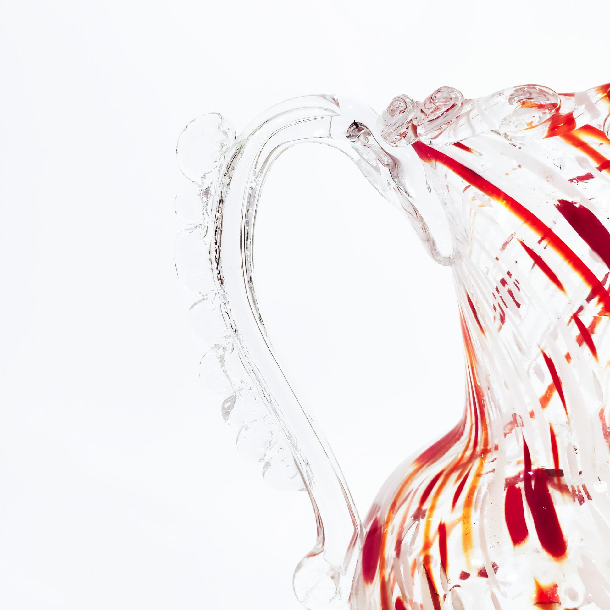 Spanish Hand-blown murano glass vase from Gordiola, Spain, 1950s For Sale
