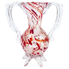 Hand-blown murano glass vase from Gordiola, Spain, 1950s