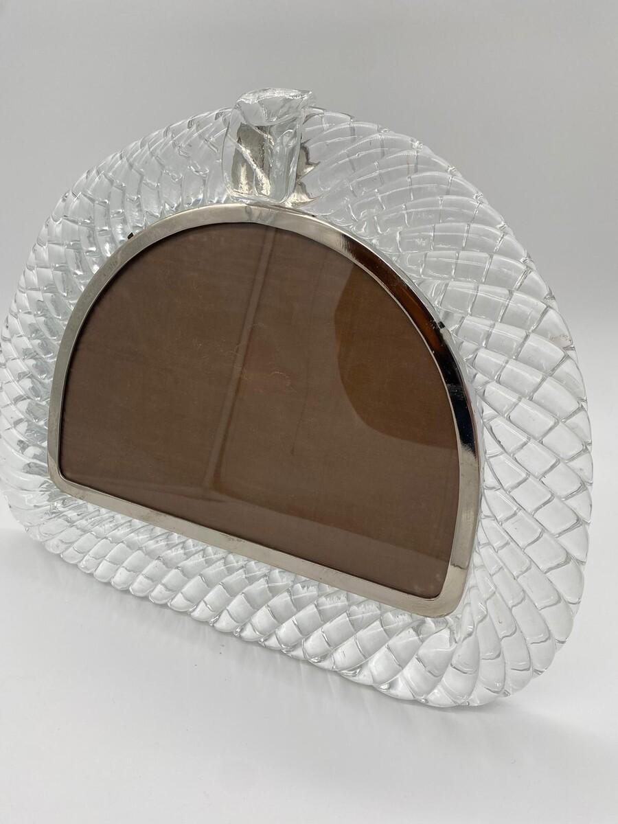 Rahmen aus mundgeblasenem Muranoglas von Barovier & Toso (Glas) im Angebot