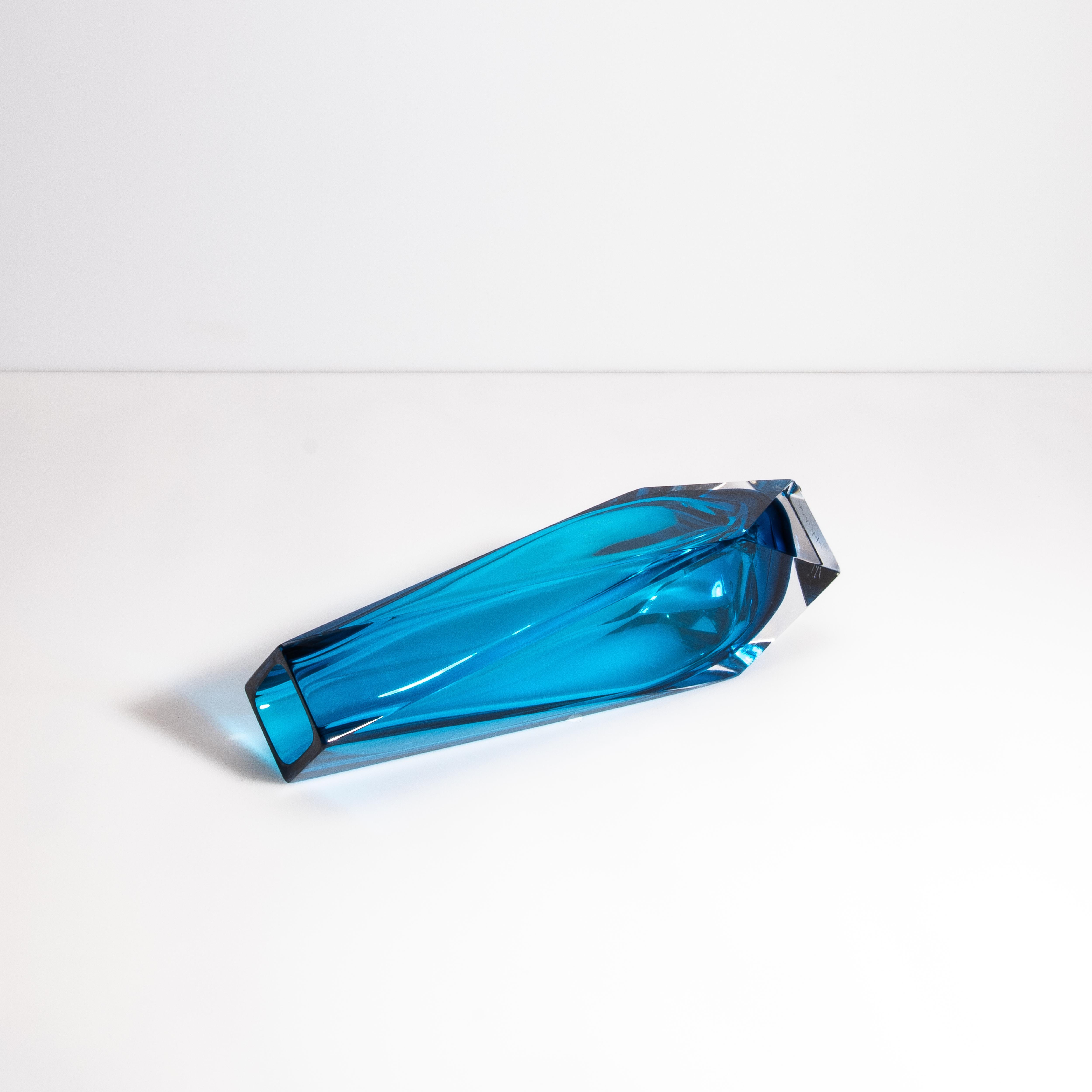 Vaso di Goccia di Murano soffiato a mano in blu azzurro grande In condizioni Nuovo in vendita a West Hollywood, CA