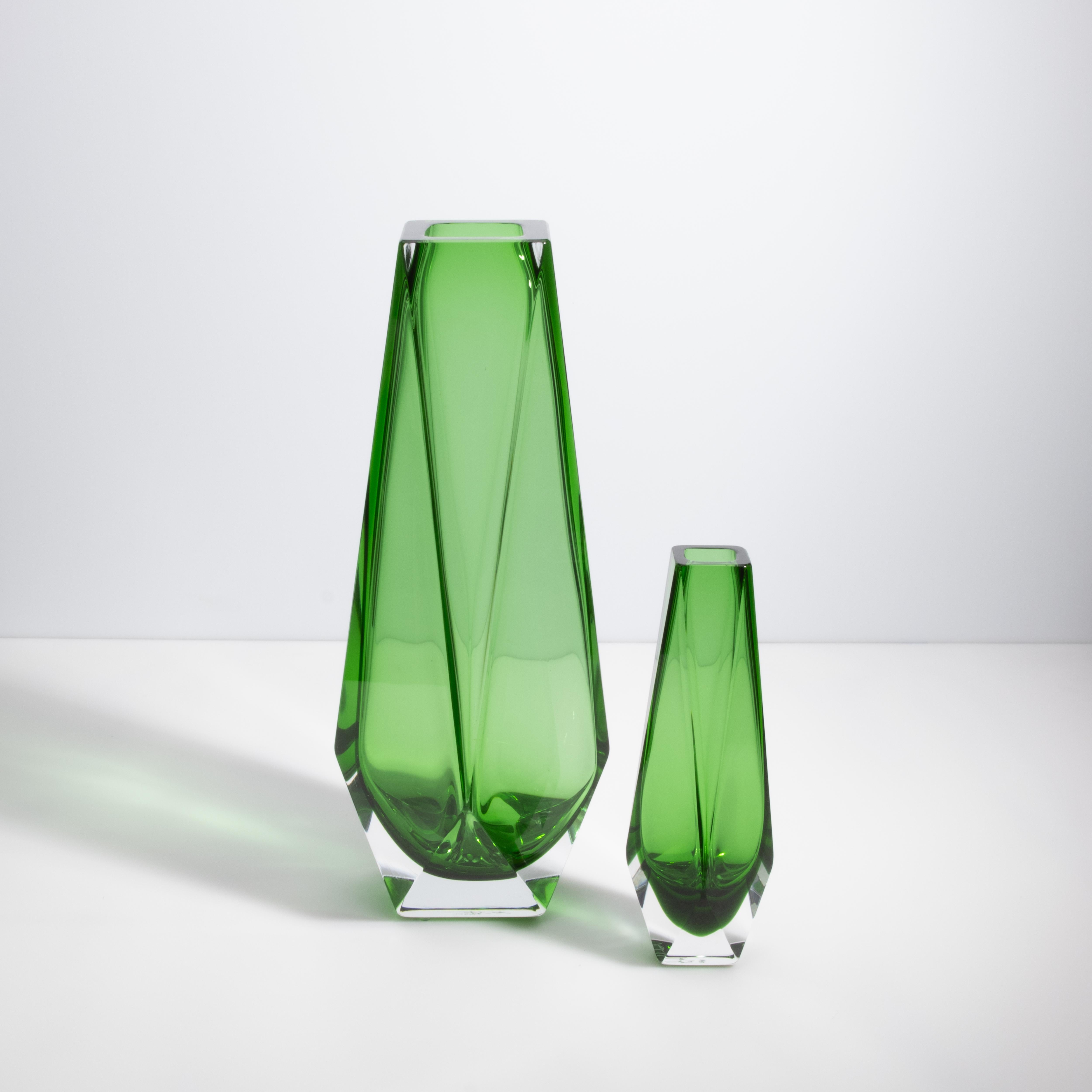 Vaso di Goccia di Murano soffiato a mano in Greene & Greene piccolo in vendita 1