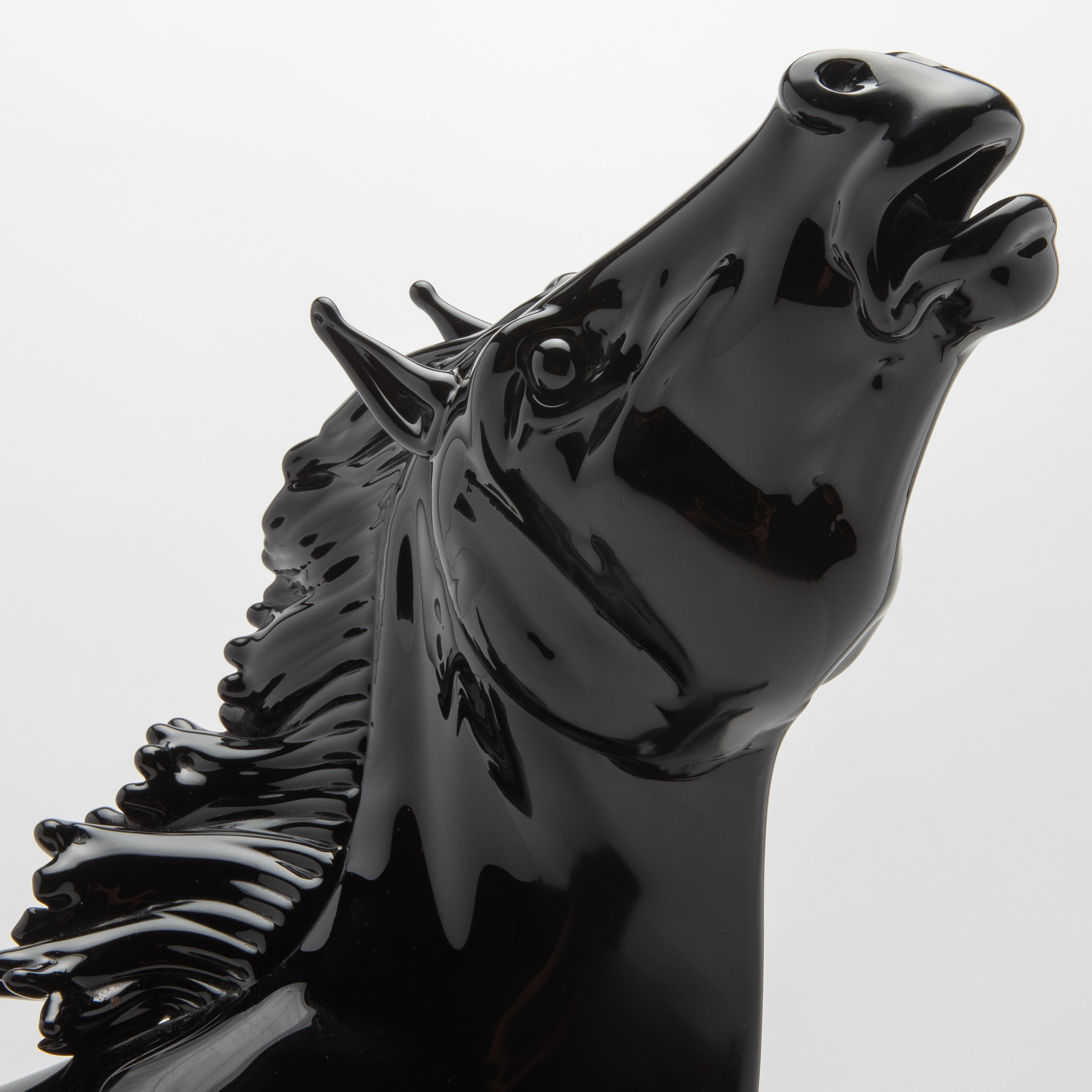 Hand Blown Murano Horse Sculpture For Sale 2
