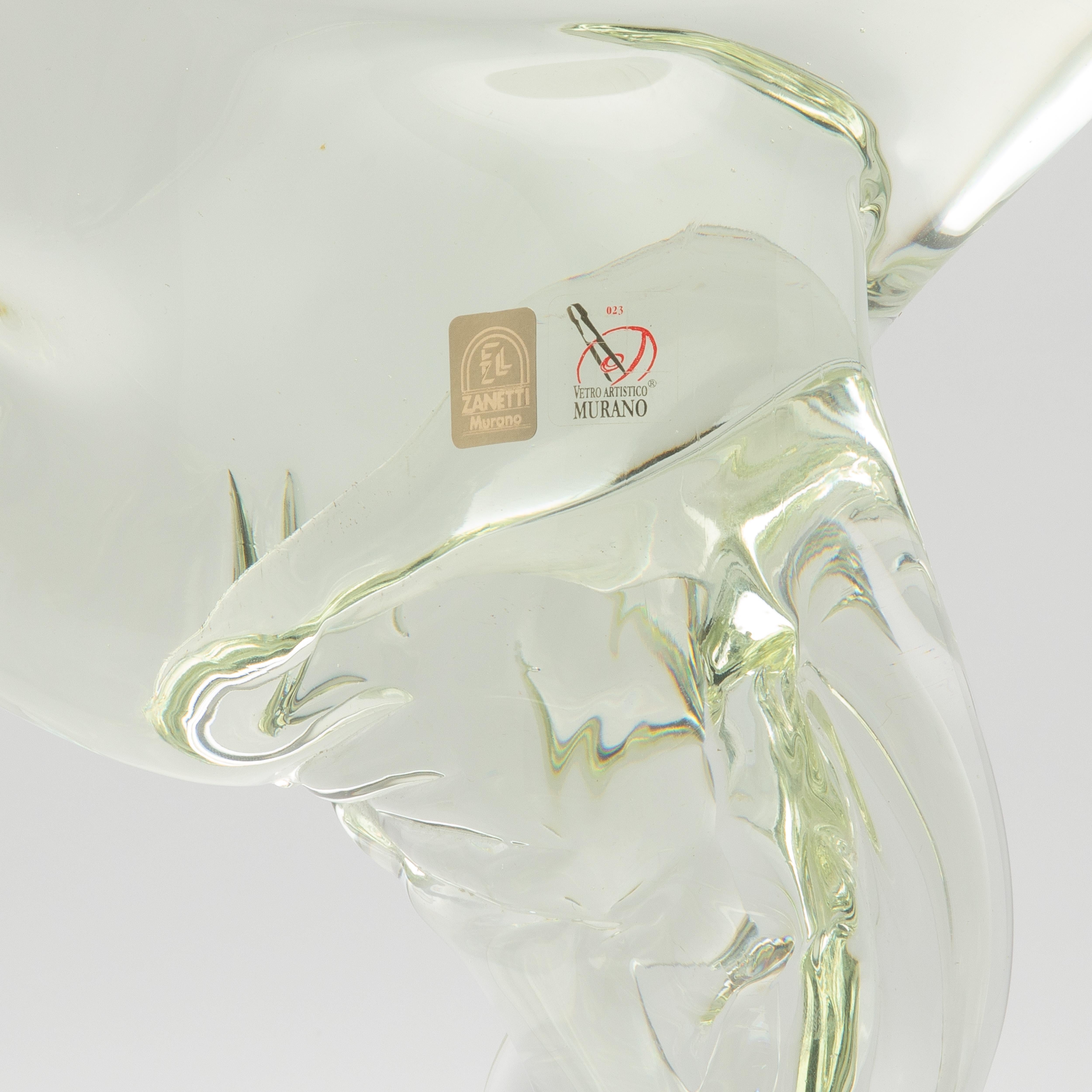Hand Blown Murano Horse Sculpture For Sale 2