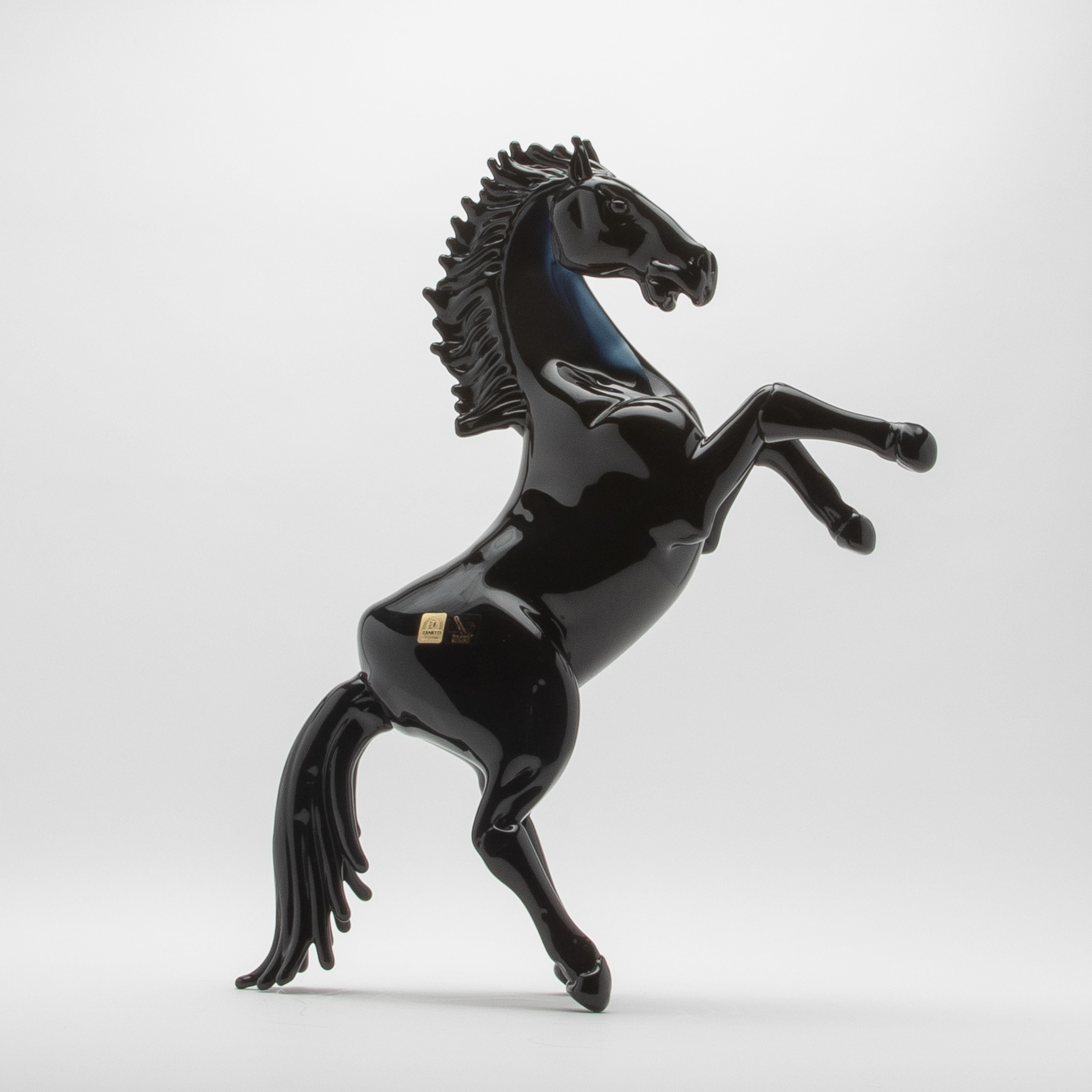 Hand Blown Murano Horse Sculpture For Sale 3