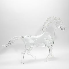 Hand Blown Murano Horse Sculpture