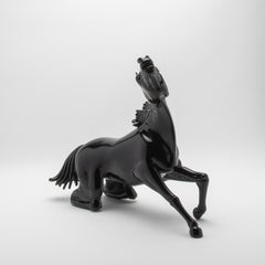 Sculpture de cheval soufflé à la main de Murano