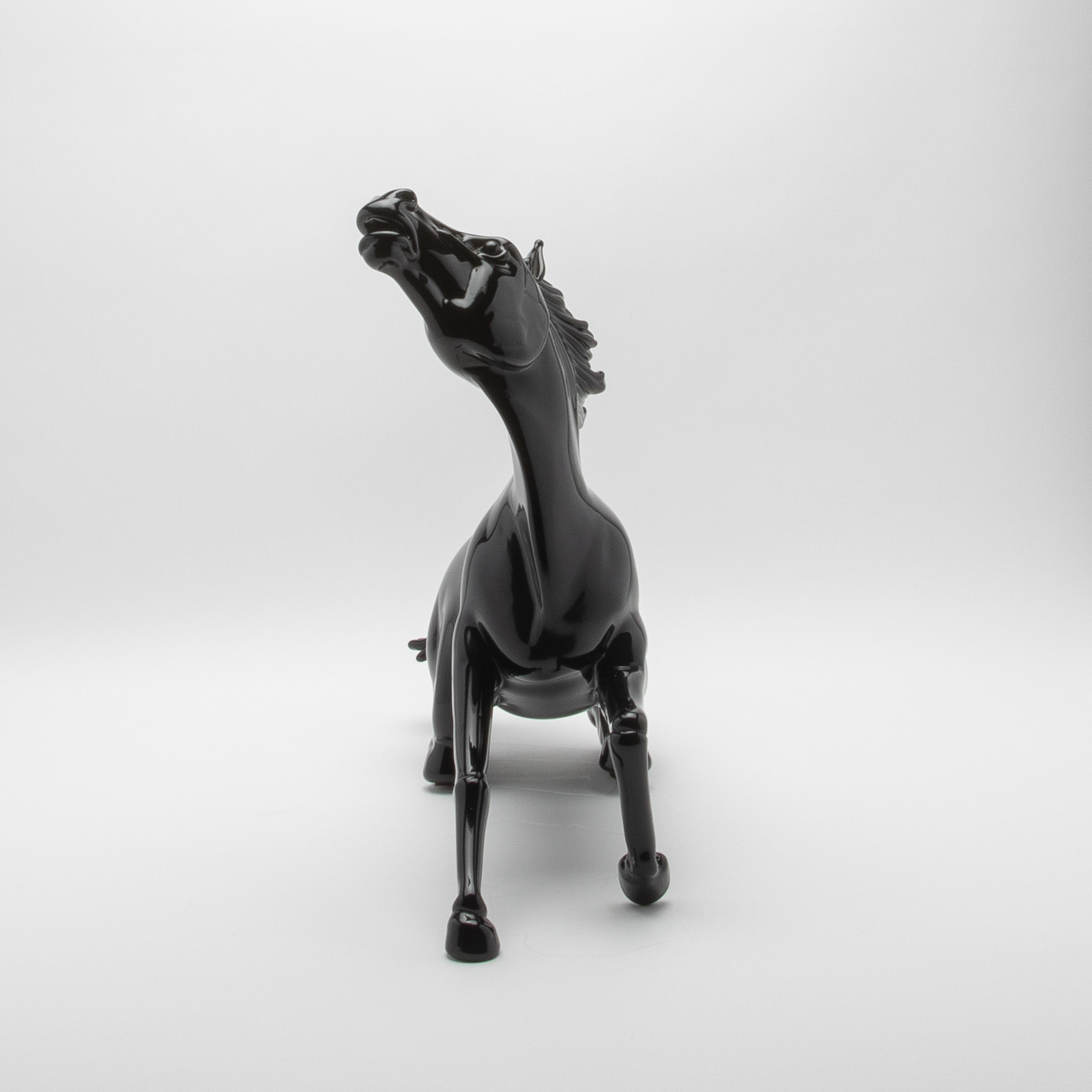 Art Deco Hand Blown Murano Horse Sculpture For Sale