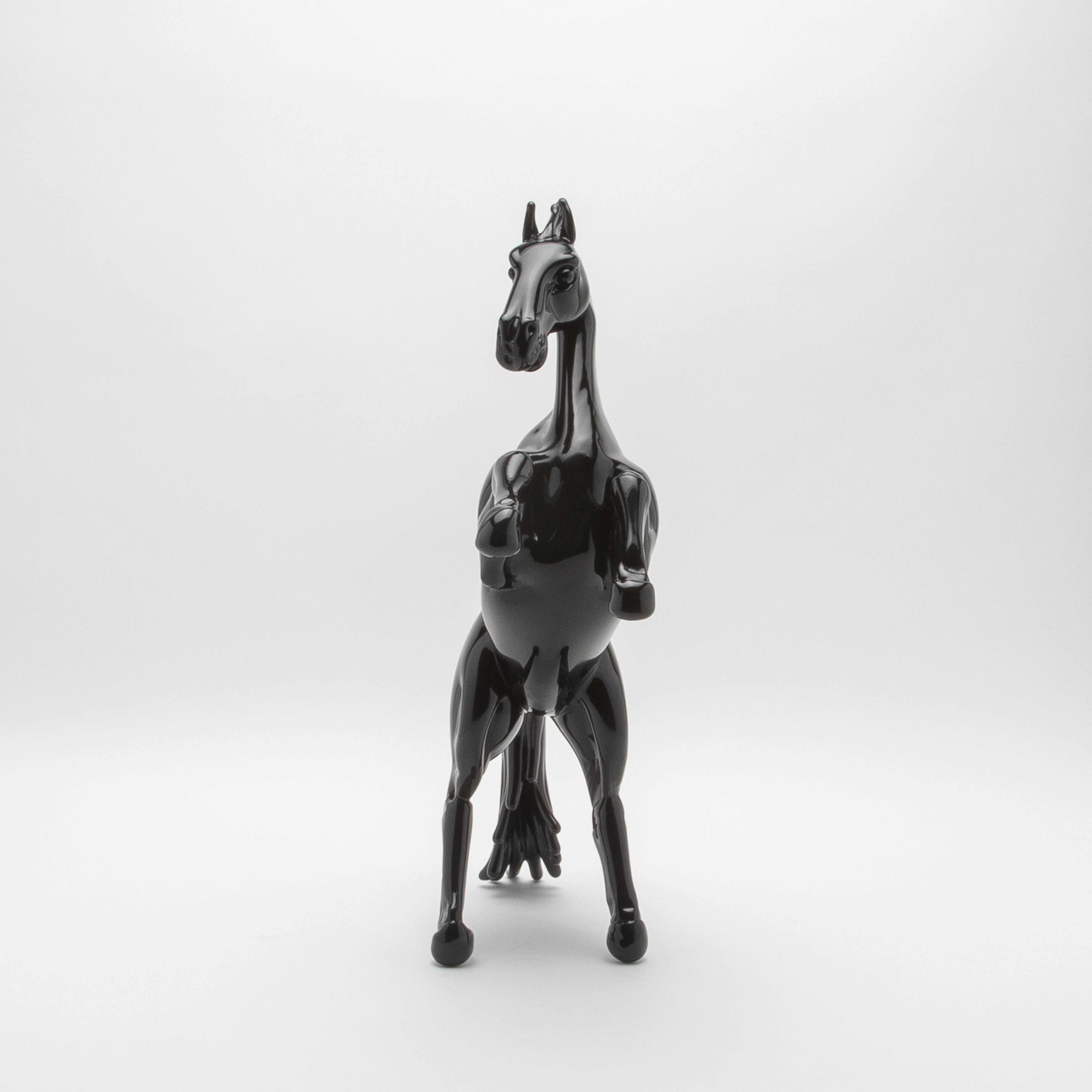 Art Deco Hand Blown Murano Horse Sculpture For Sale