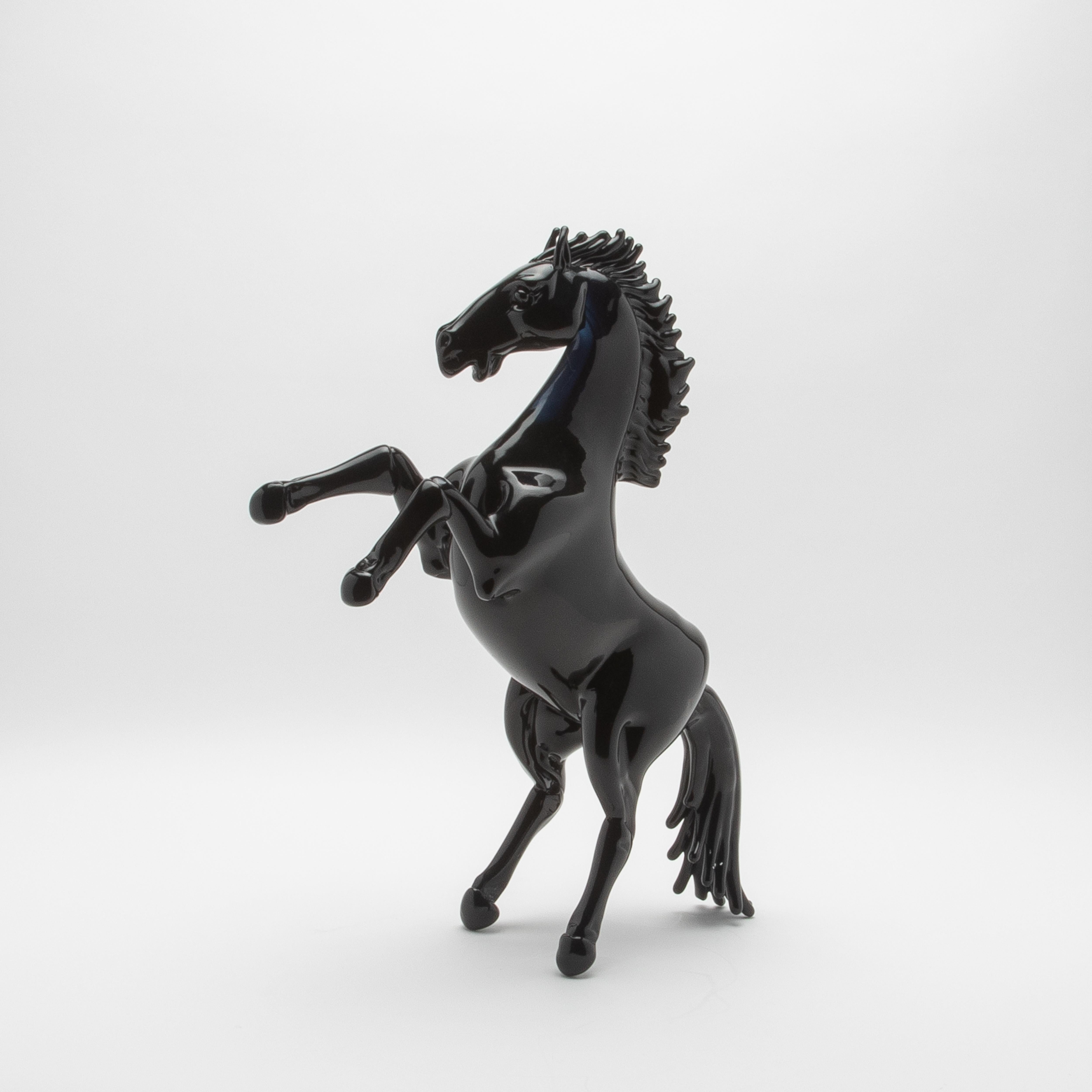 Italian Hand Blown Murano Horse Sculpture For Sale