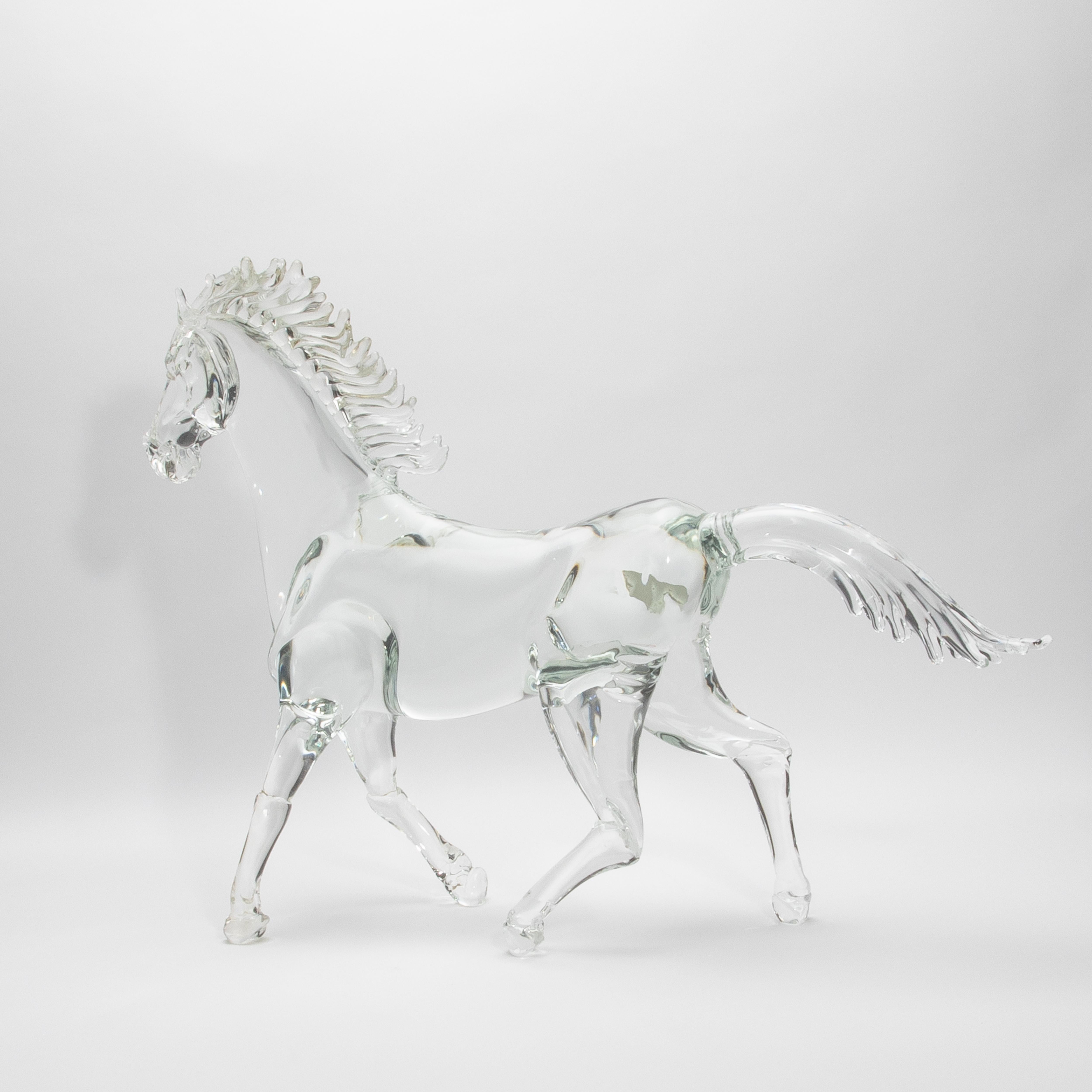 Hand Blown Murano Horse Sculpture In New Condition For Sale In West Hollywood, CA