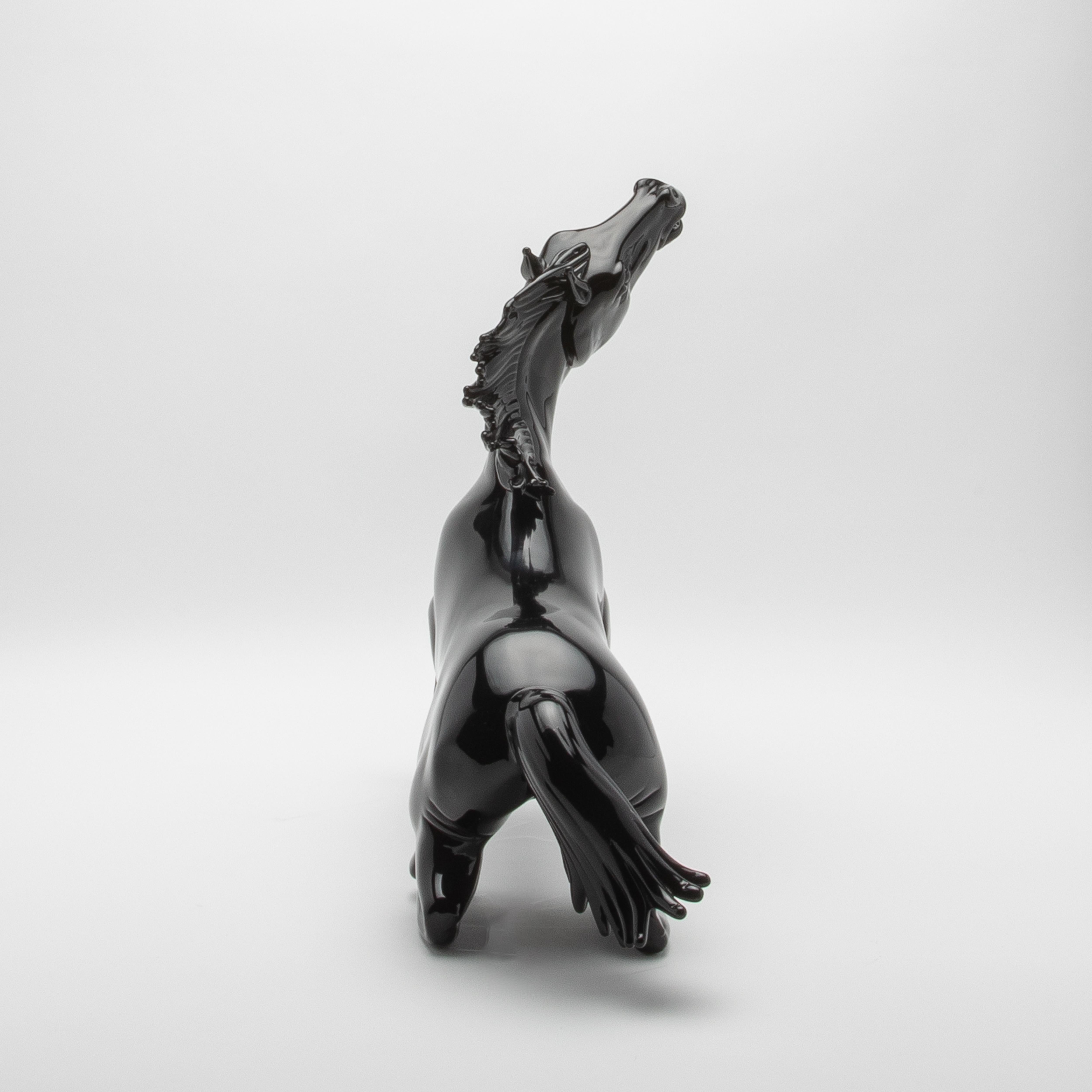 Contemporary Hand Blown Murano Horse Sculpture For Sale