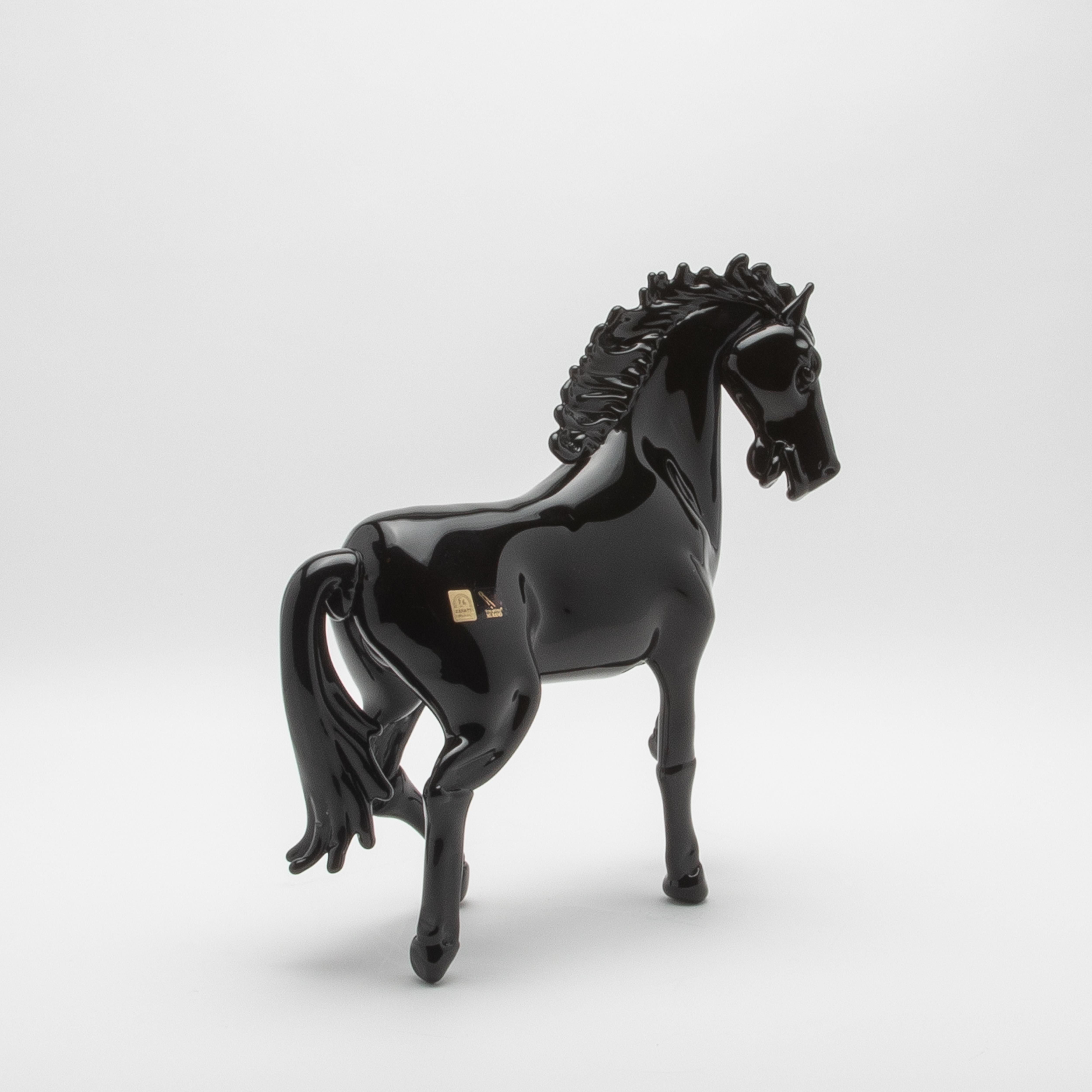 Murano Glass Hand Blown Murano Horse Sculpture For Sale