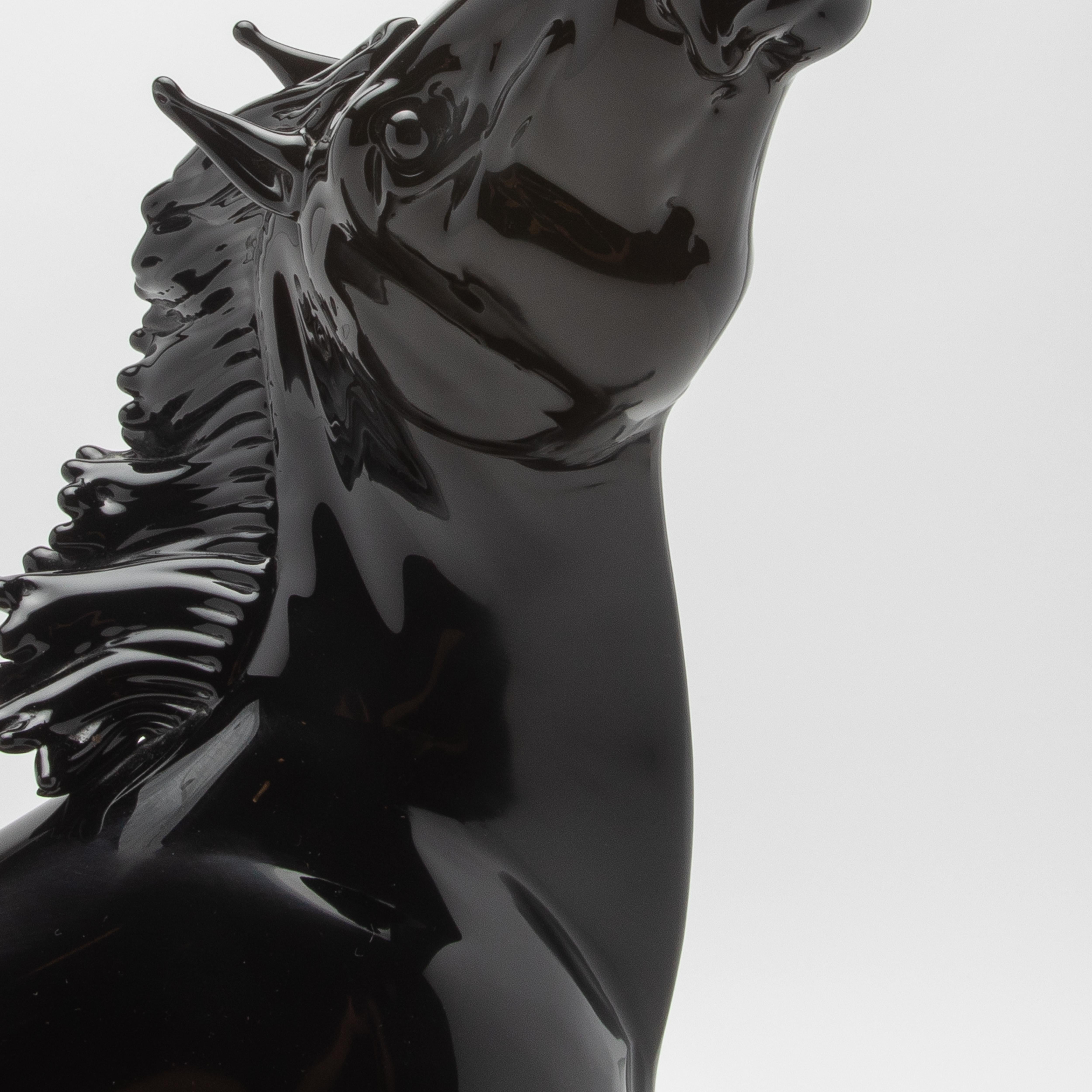 Vetro di Murano Scultura di cavallo di Murano soffiato a mano in vendita