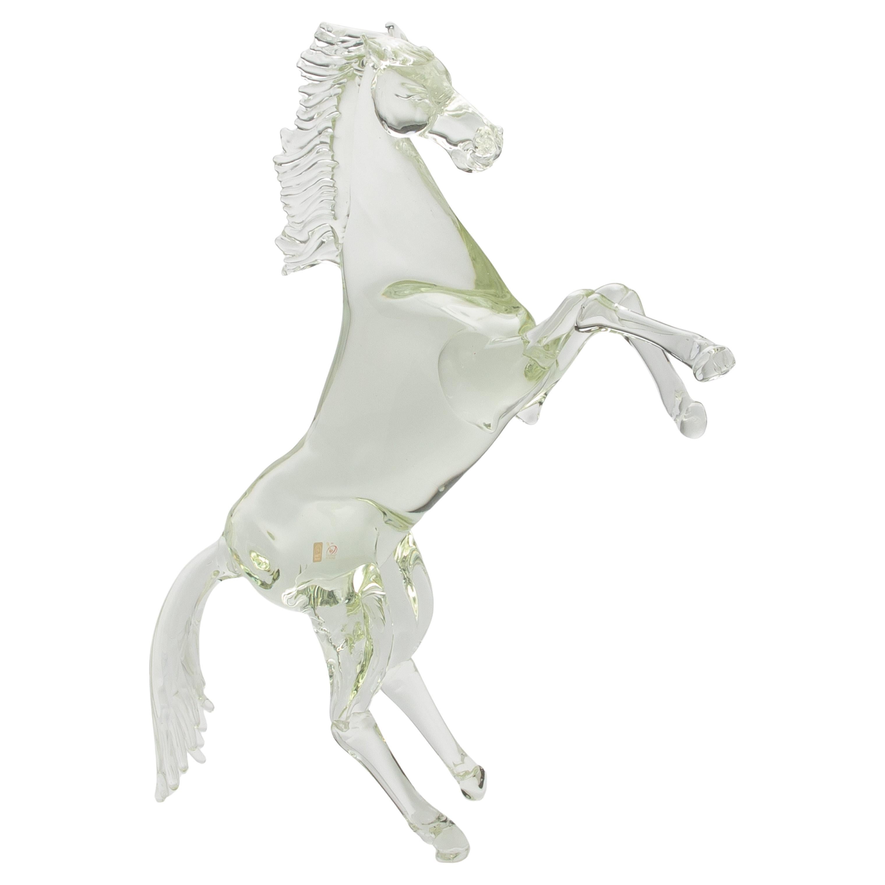 Hand Blown Murano Horse Sculpture