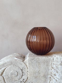 Vase sphère Rigata en Murano soufflé à la main, AND Light Light, années 1990